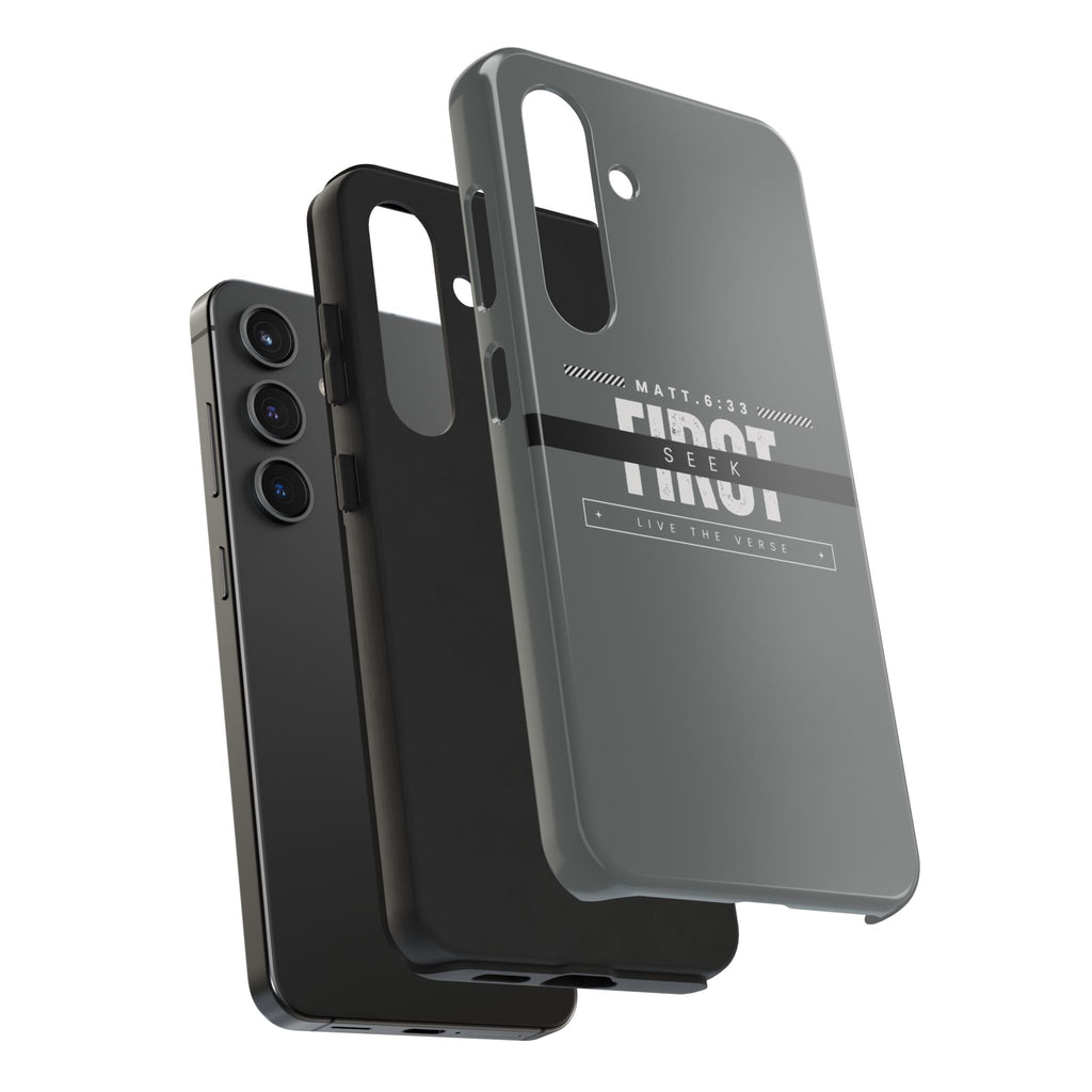 Seek First – Matthew 6:33 Phone Case | Live the Verse Collection