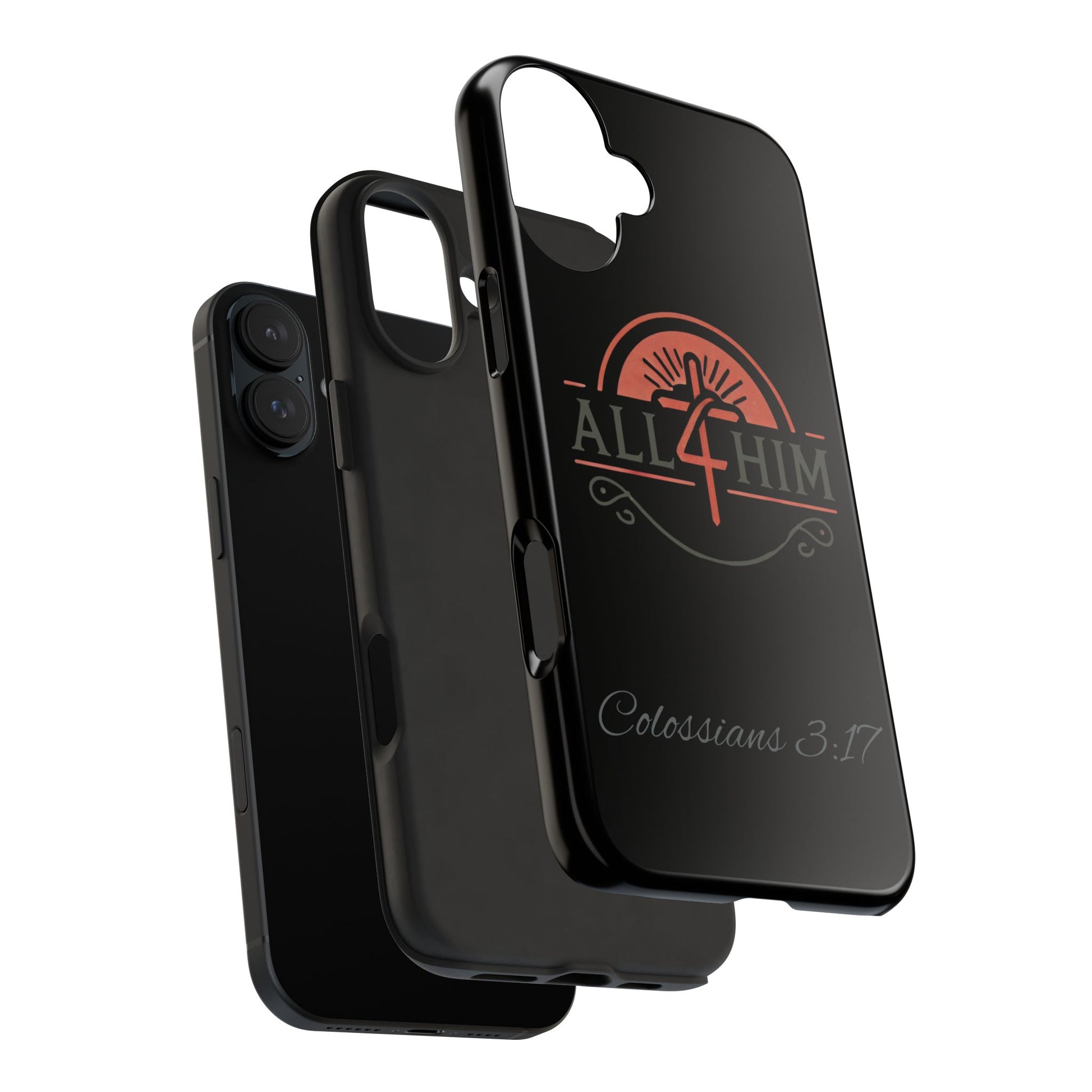 all4HIM Logo Phone Case – Colossians 3:17 | Faith + Function