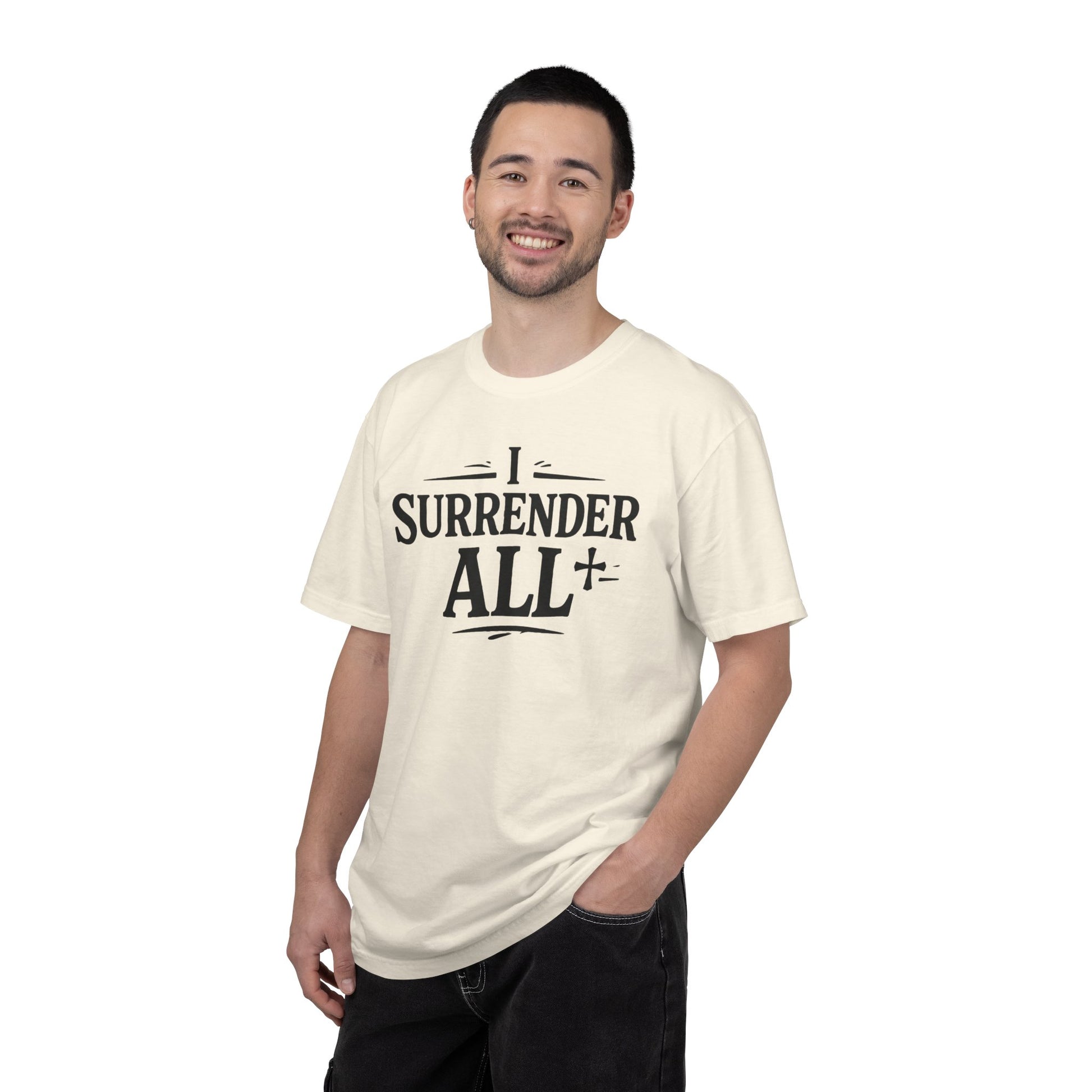 I Surrender All Shirt | Vintage Hymn Christian Shirt | Faith Comfort Colors Tee | Worship Apparel | Inspirational Christian Clothing | all4HIM