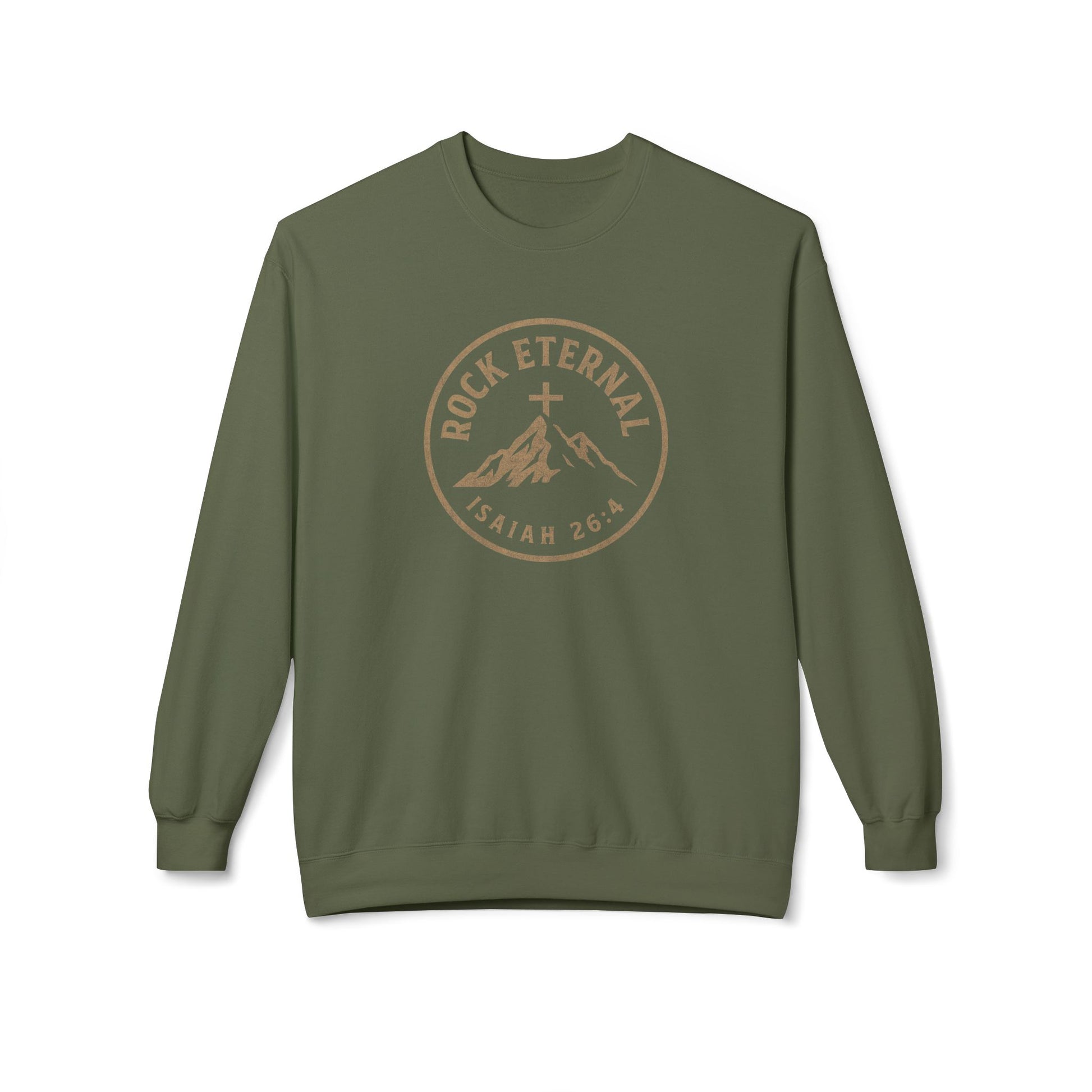 The Rock Eternal – Isaiah 26:4 – Crewneck | Live the Verse | all4HIM