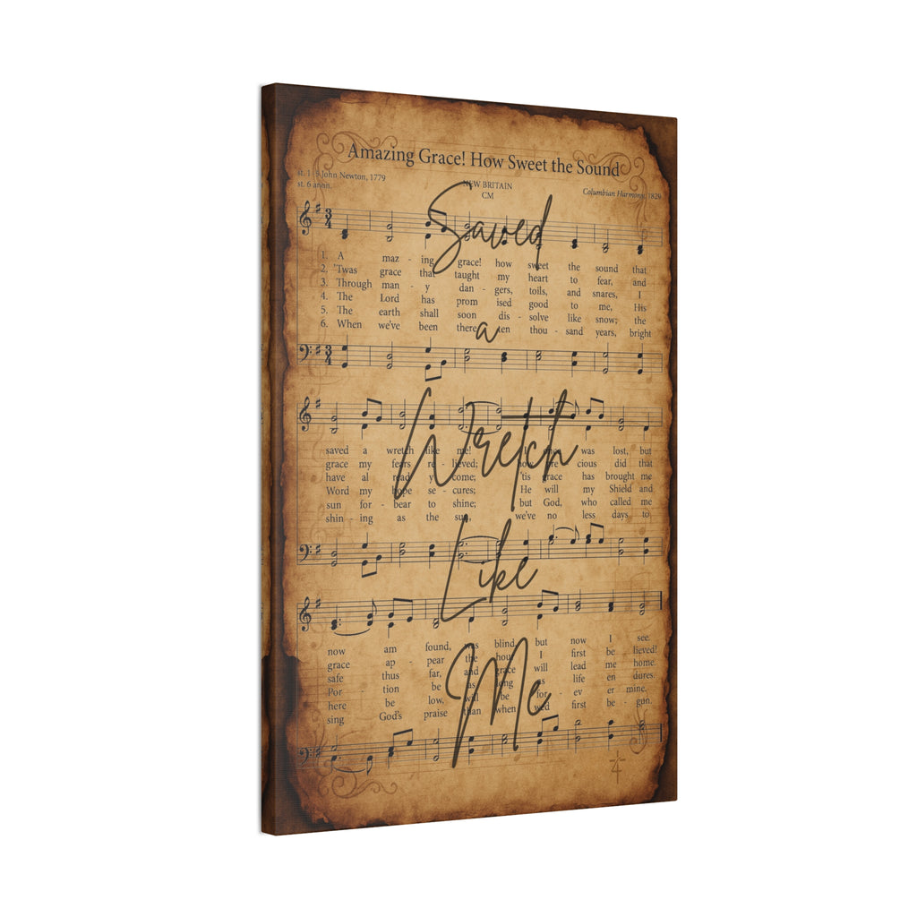 Amazing Grace – Sacred Hymns Canvas Print | Live the Verse | all4HIM