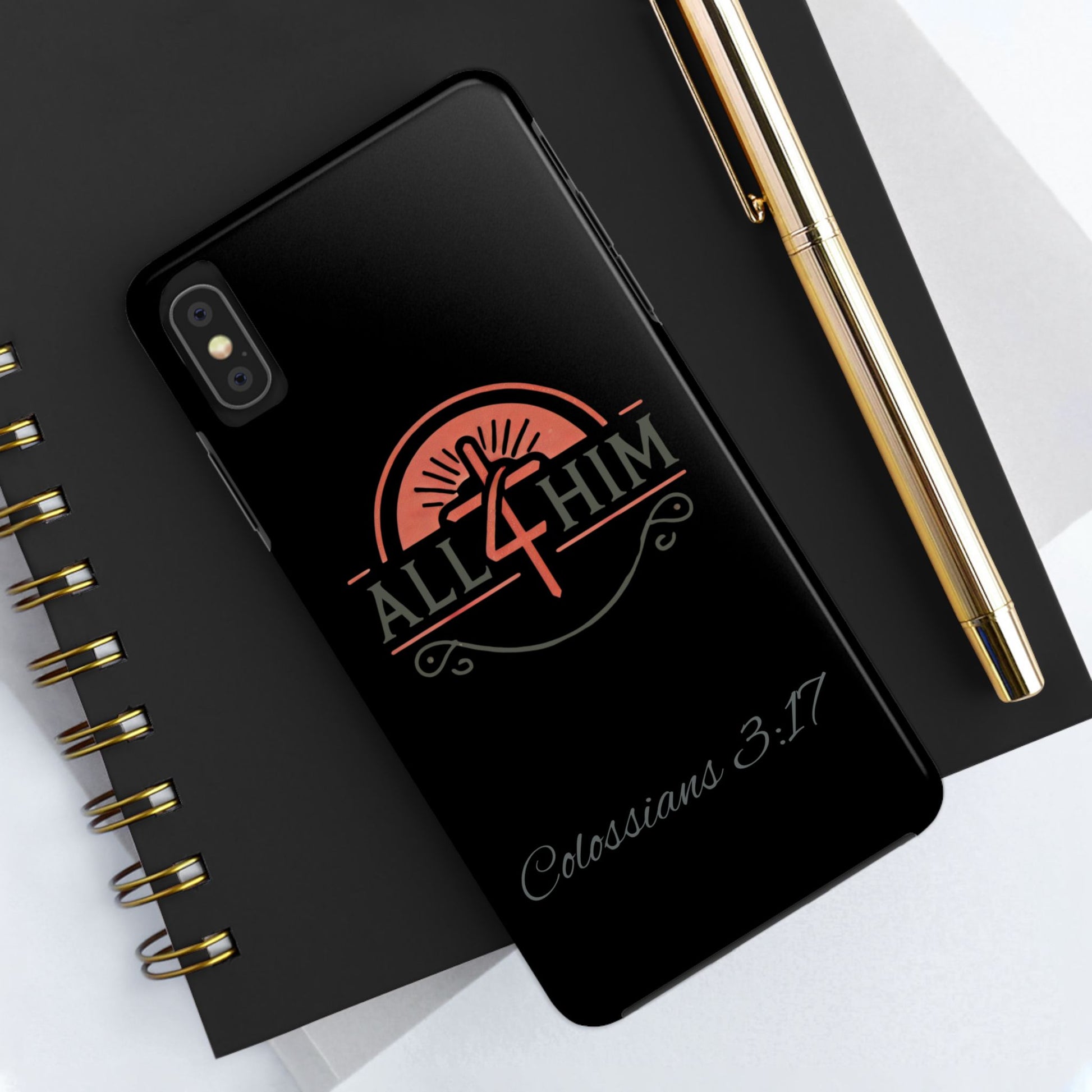 all4HIM Logo Phone Case – Colossians 3:17 | Faith + Function