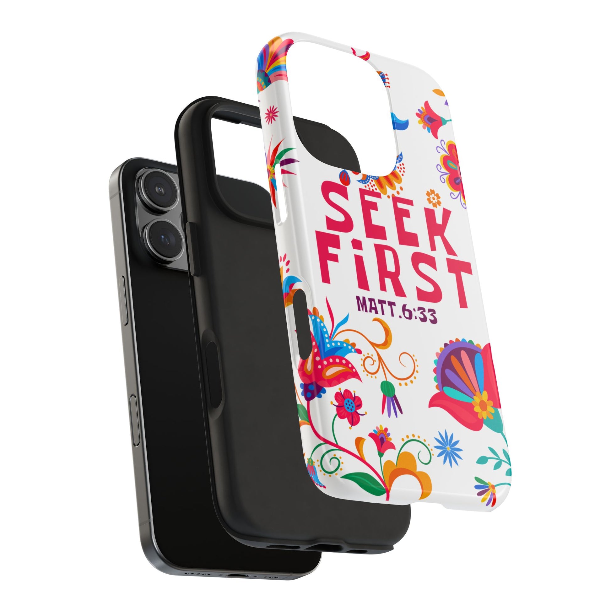 Seek First – Matthew 6:33 Phone Case | Live the Verse Collection
