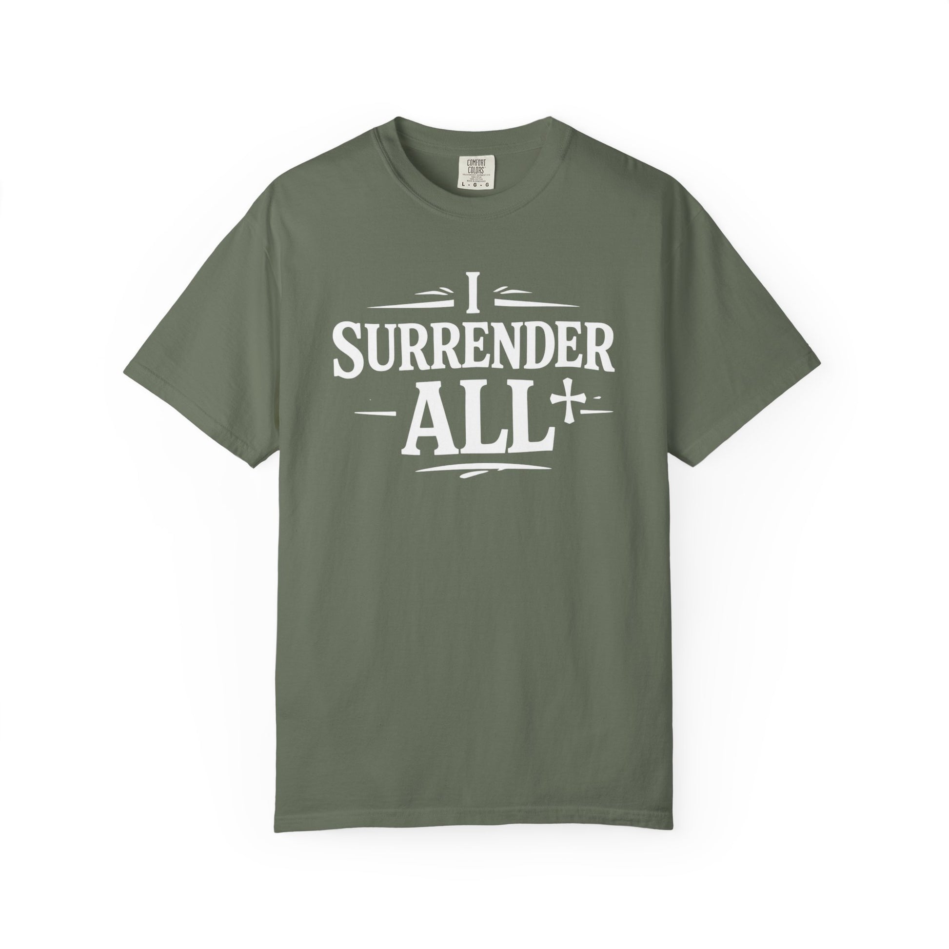 I Surrender All Shirt | Vintage Hymn Christian Shirt | Faith Comfort Colors Tee | Worship Apparel | Inspirational Christian Clothing | all4HIM