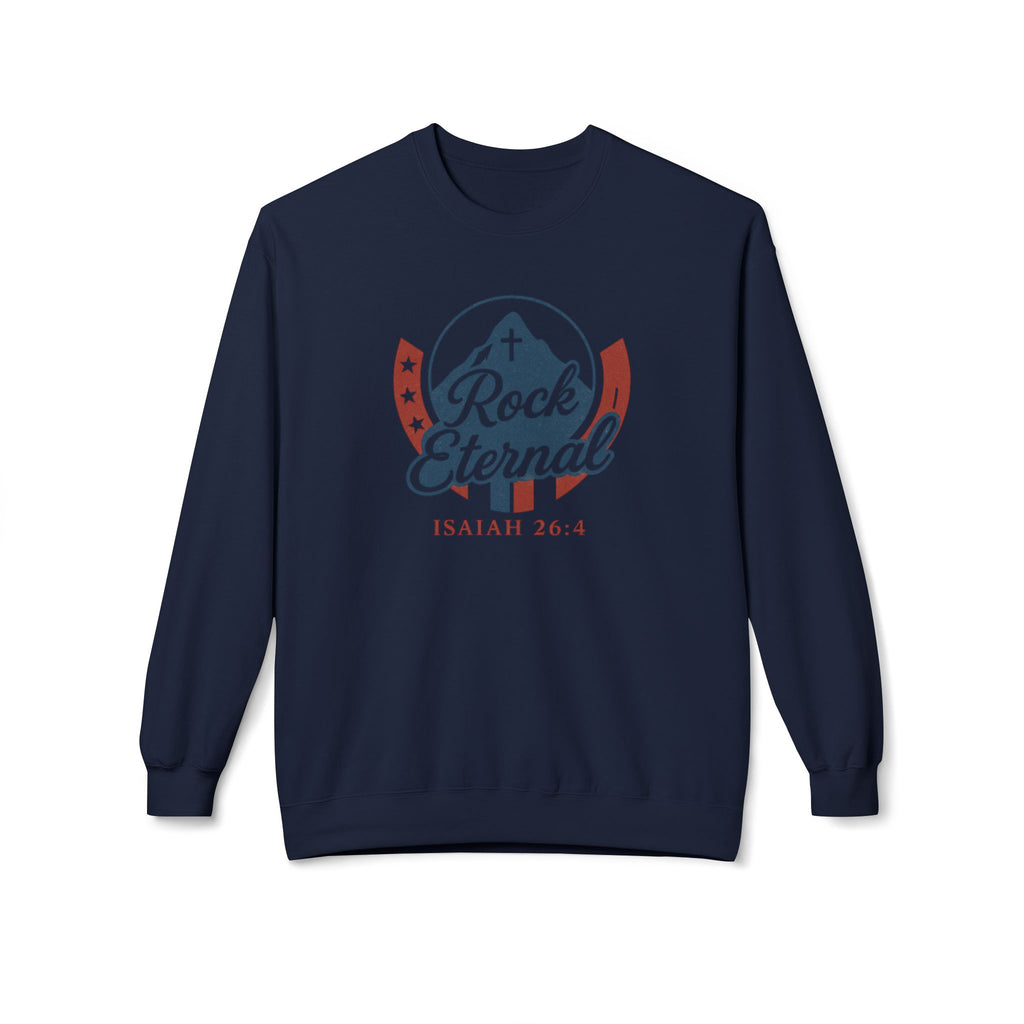 The Rock Eternal – Isaiah 26:4 – Crewneck | Live the Verse | all4HIM