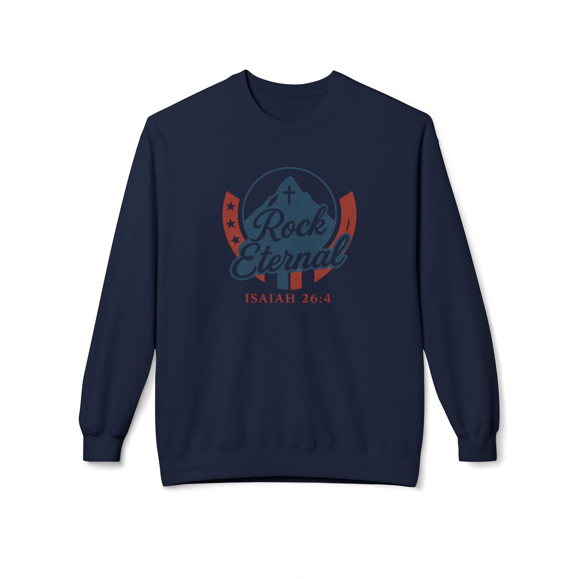 The Rock Eternal – Isaiah 26:4 – Crewneck | Live the Verse | all4HIM