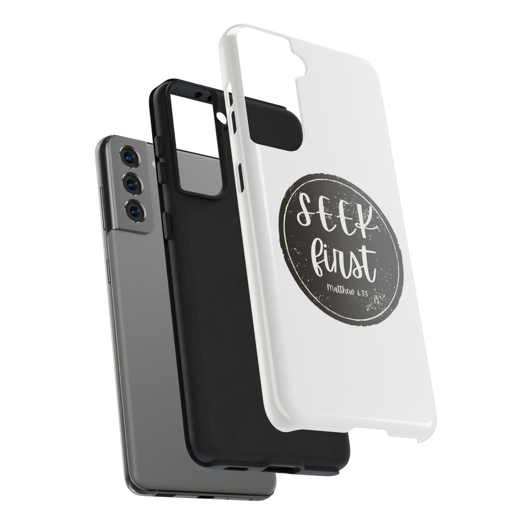 Seek First – Matthew 6:33 Phone Case | Live the Verse Collection