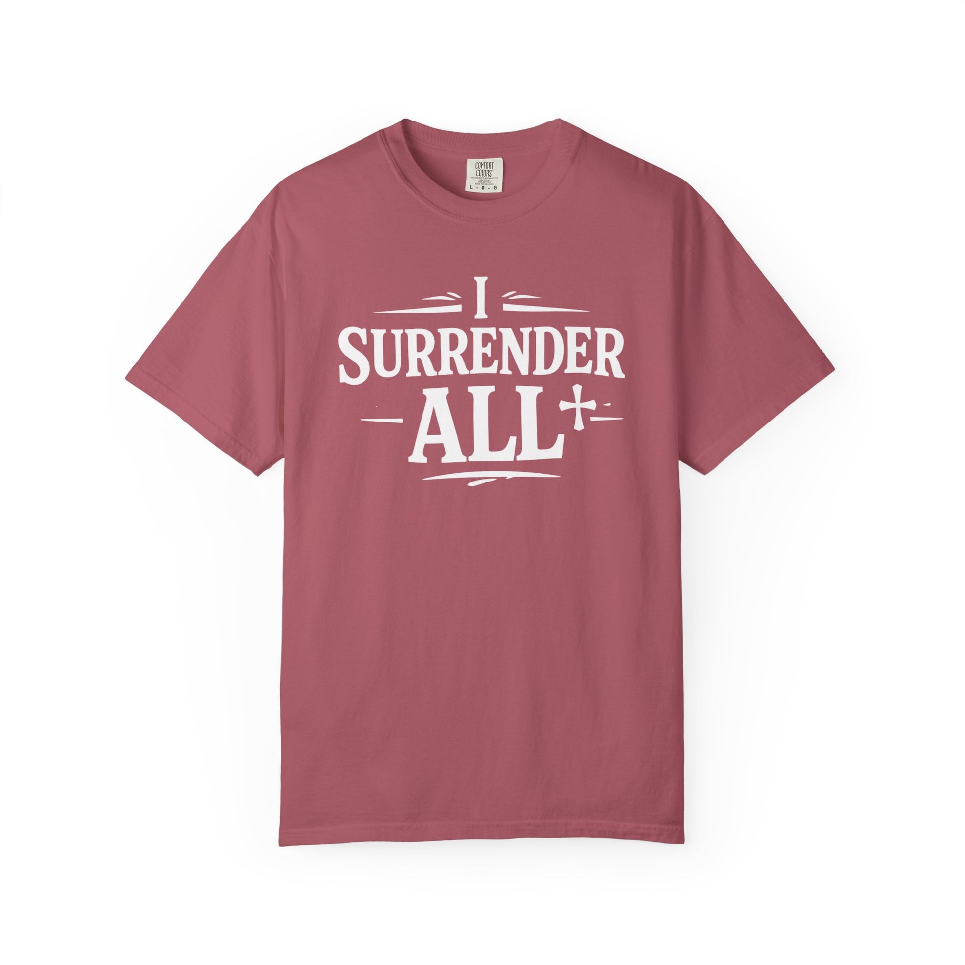 I Surrender All Shirt | Vintage Hymn Christian Shirt | Faith Comfort Colors Tee | Worship Apparel | Inspirational Christian Clothing | all4HIM