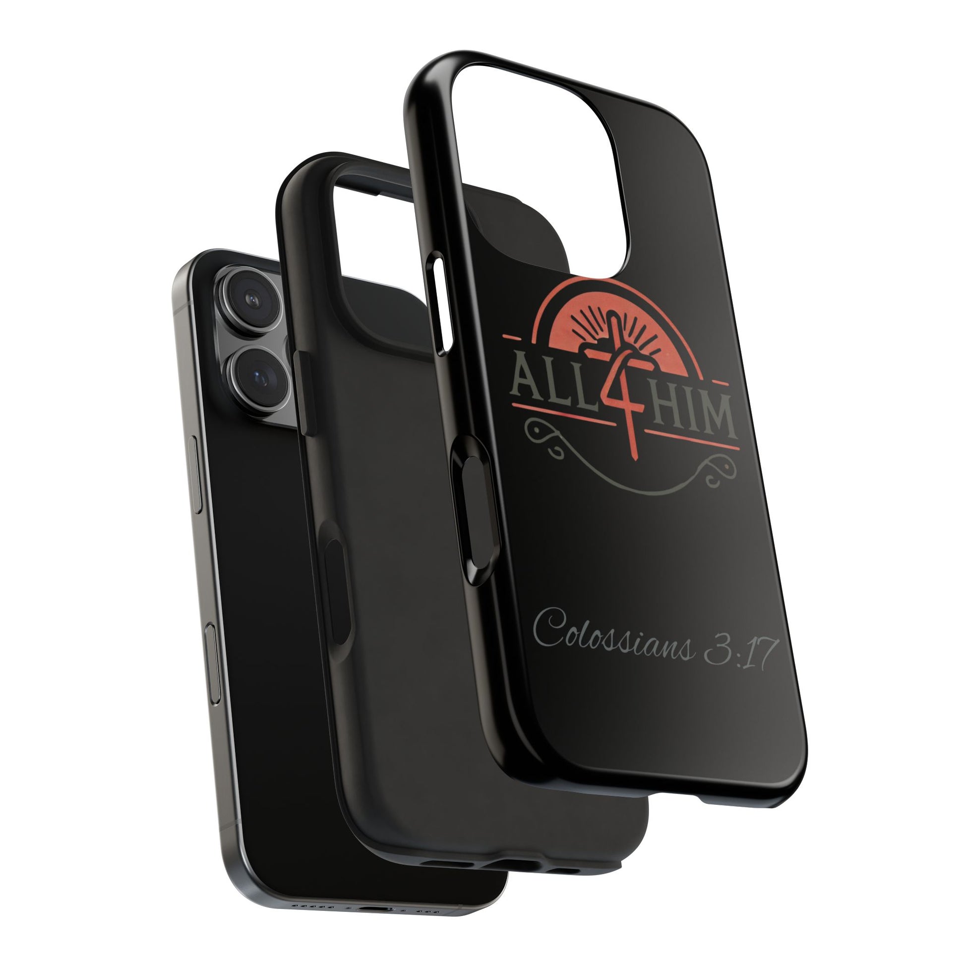 all4HIM Logo Phone Case – Colossians 3:17 | Faith + Function