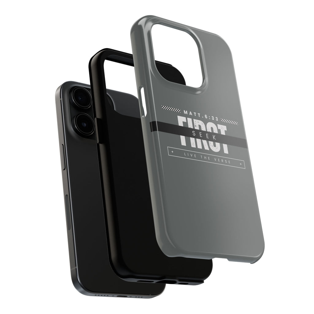 Seek First – Matthew 6:33 Phone Case | Live the Verse Collection