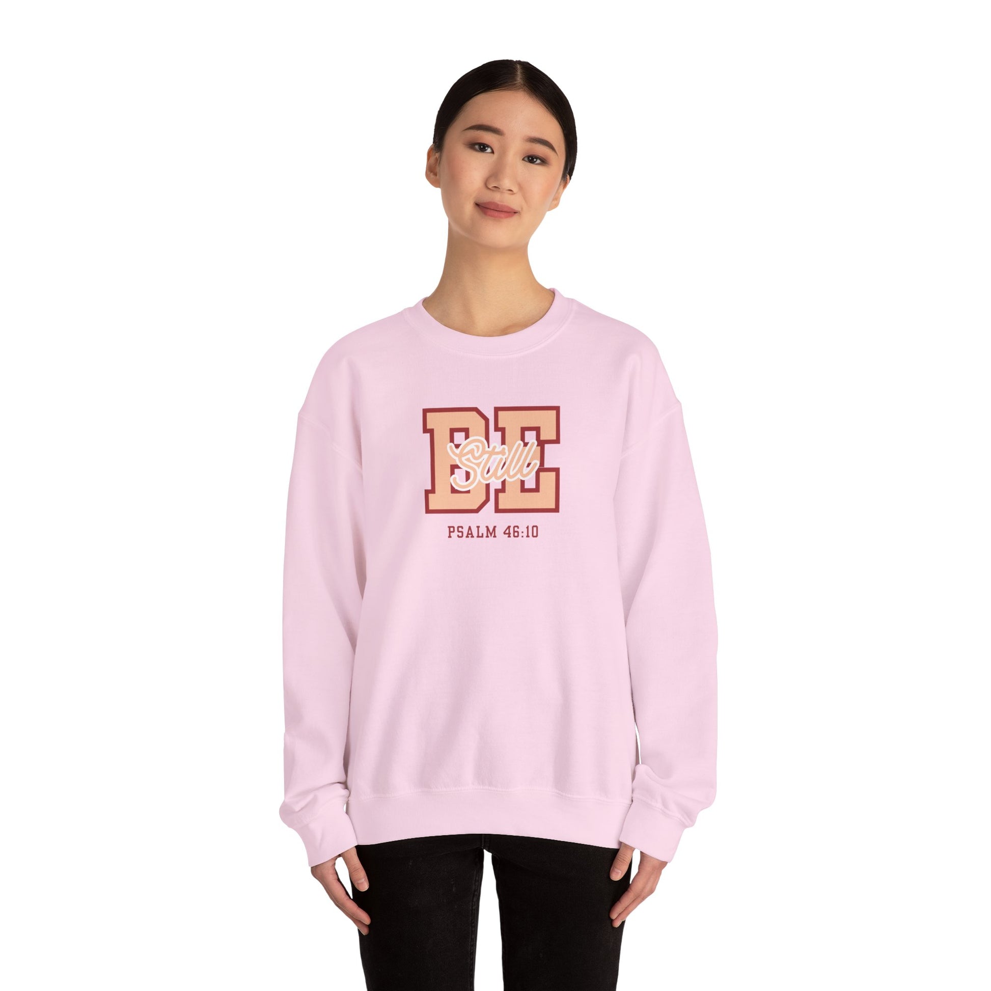 Be Still – Psalm 46:10 Crewneck Sweatshirt | Live the Verse Collection | all4HIM