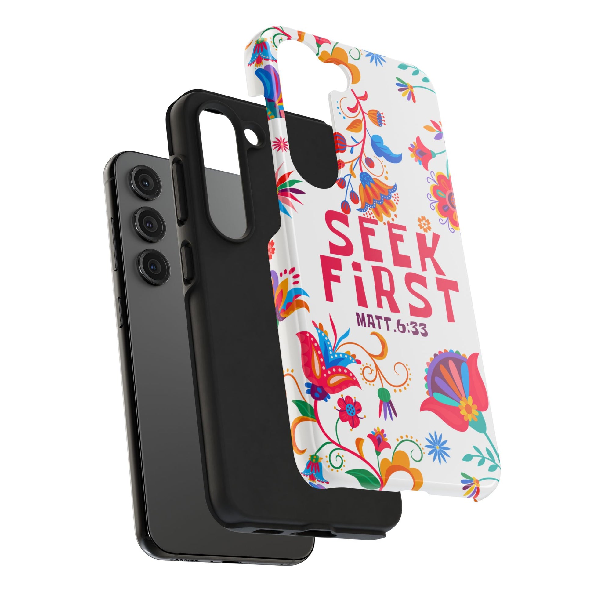 Seek First – Matthew 6:33 Phone Case | Live the Verse Collection