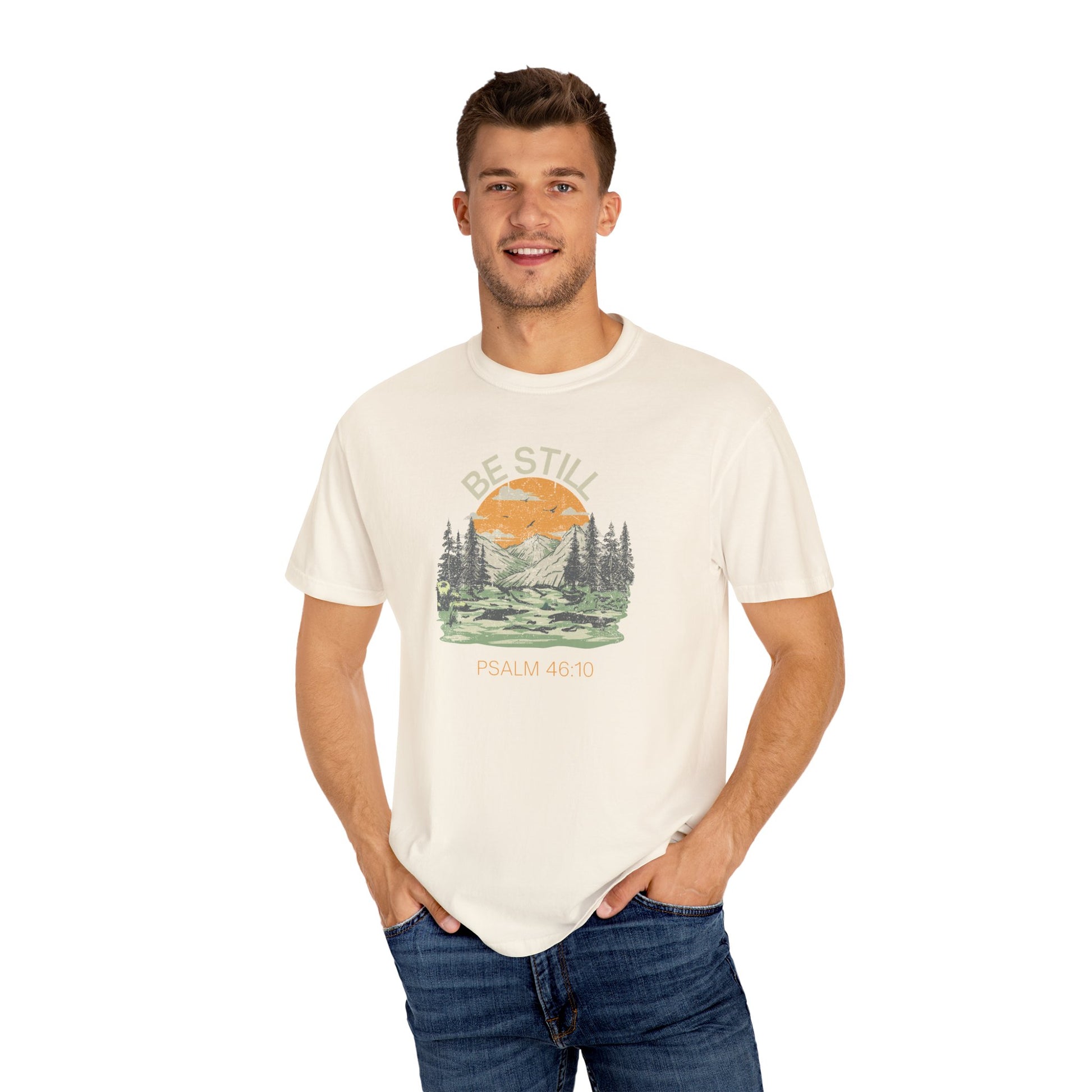 Be Still - Psalm 46:10 – Christian T-Shirt | Live the Verse Collection | all4HIM