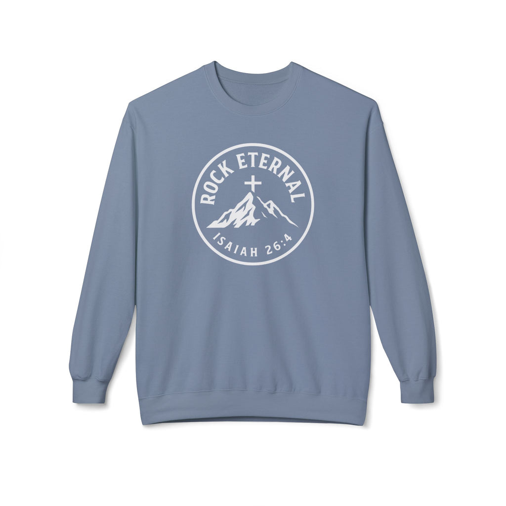 The Rock Eternal – Isaiah 26:4 – Crewneck | Live the Verse | all4HIM