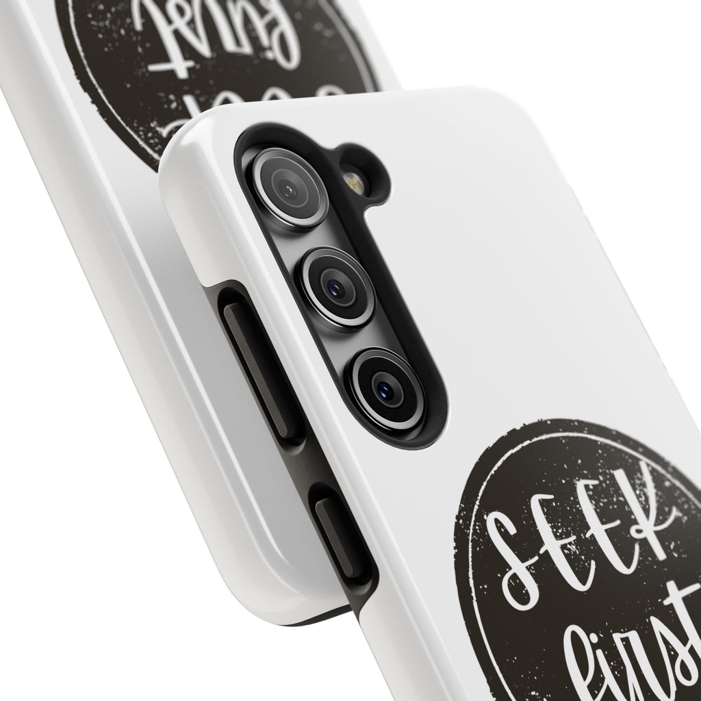 Seek First – Matthew 6:33 Phone Case | Live the Verse Collection