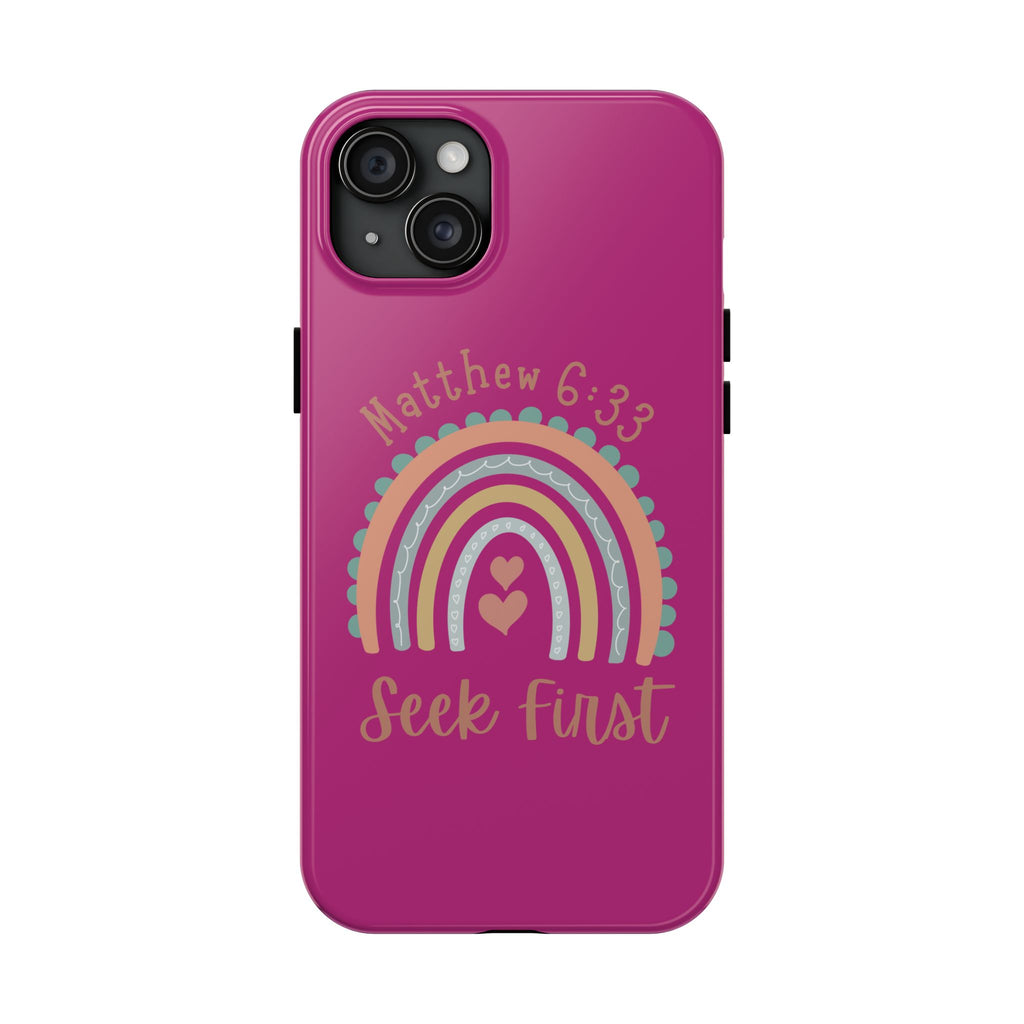 Seek First – Matthew 6:33 Phone Case | Live the Verse Collection