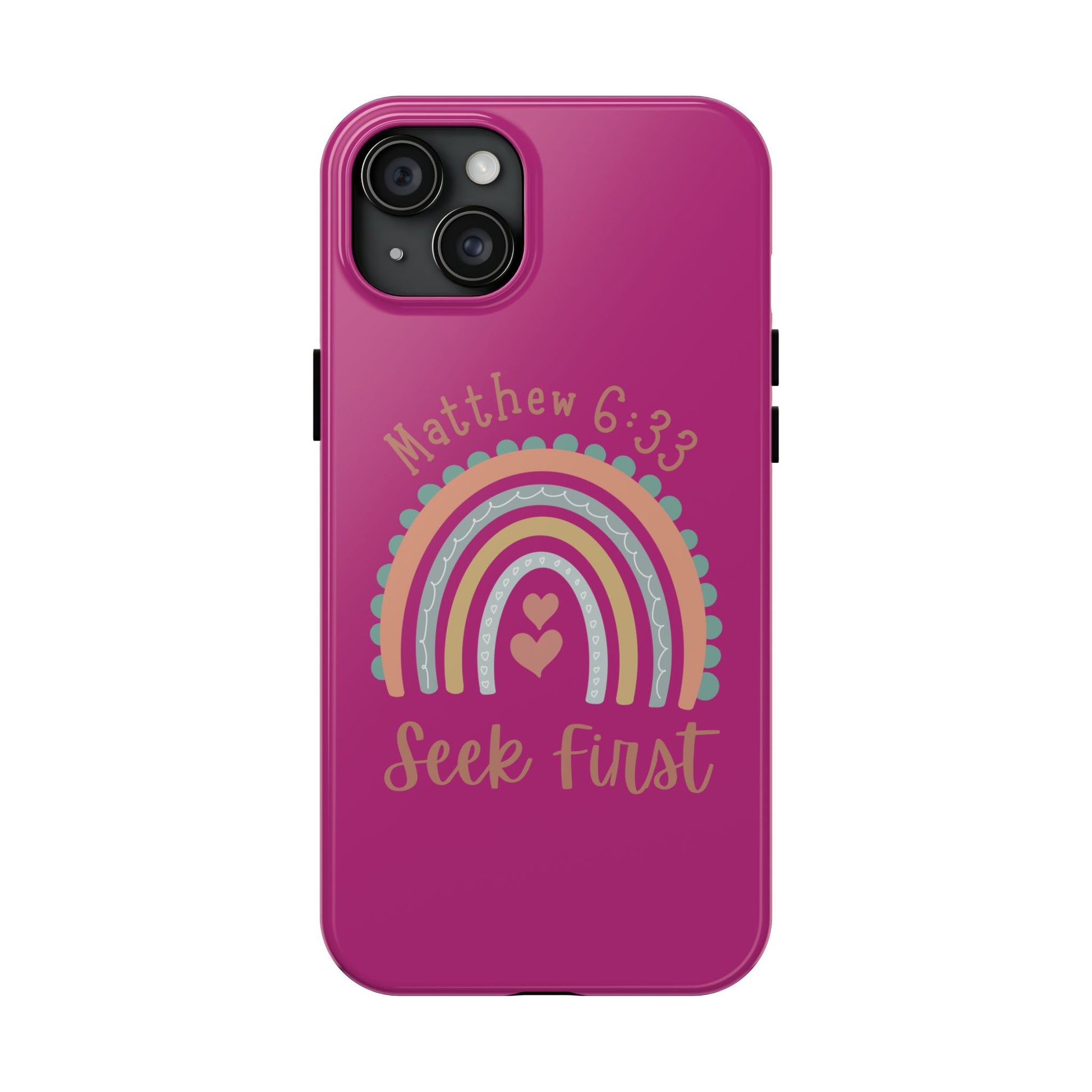 Seek First – Matthew 6:33 Phone Case | Live the Verse Collection