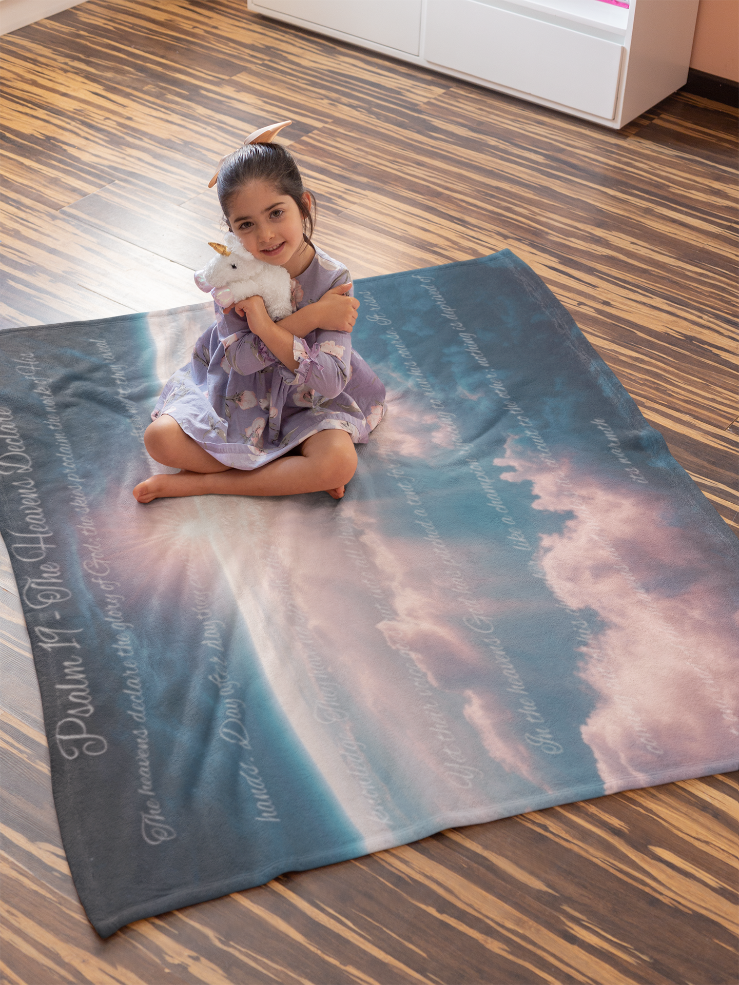 Covered by Him: The Heavens Declare – Psalm 19 Throw Blanket | all4HIM Collection, 50×60in