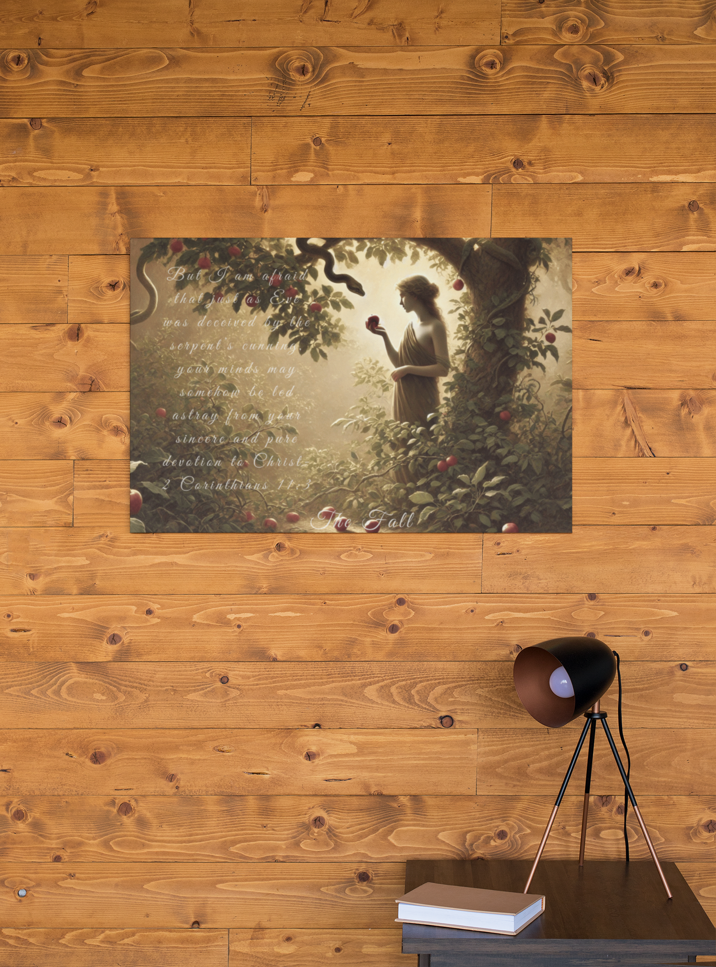 Sacred Scriptures: The Fall – 2 Corinthians 11:3 Canvas (20x16 and 10x8) | all4HIM Collection