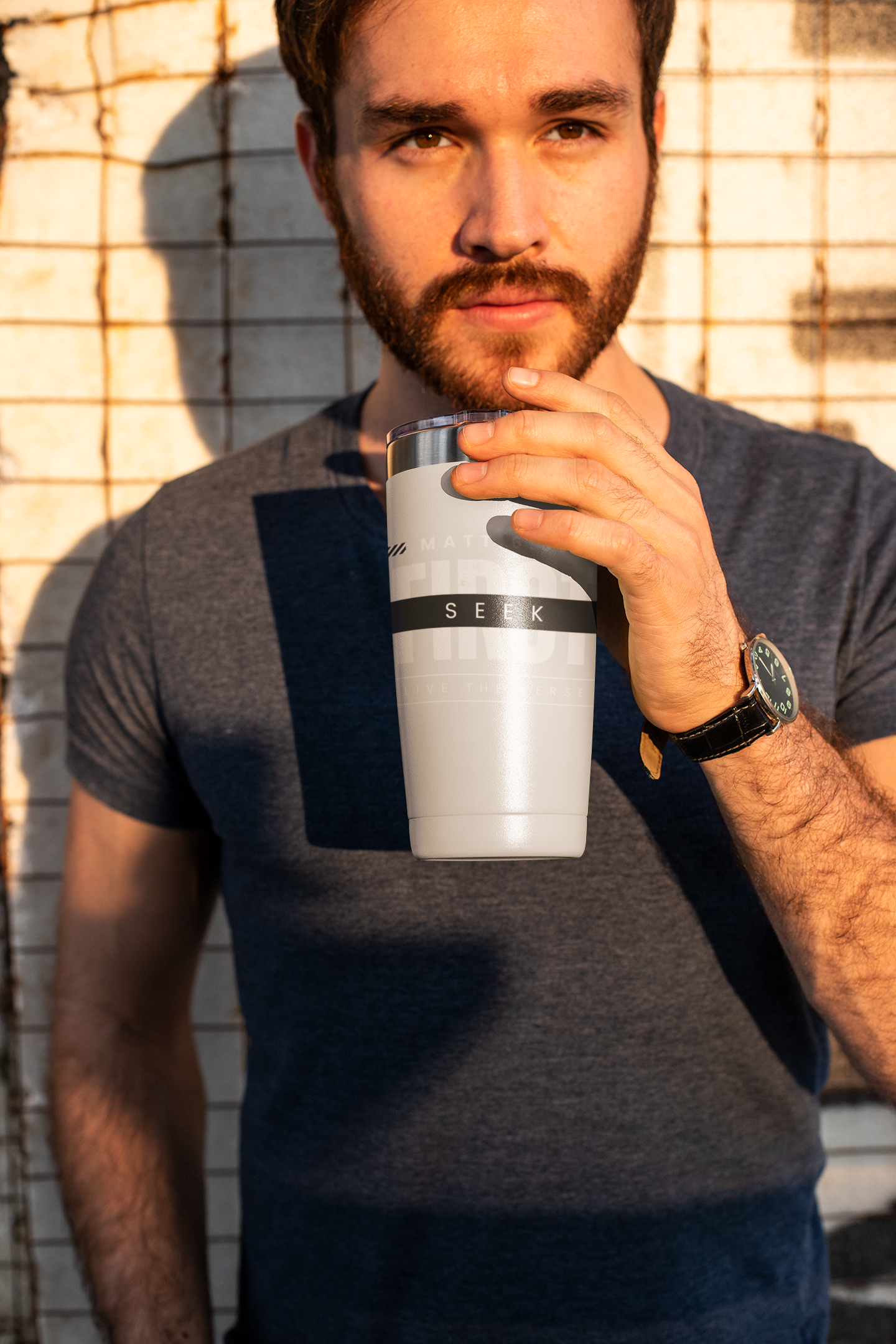 Seek First – 20oz Tumbler | Bold Typography Design | Live the Verse Collection | all4HIM