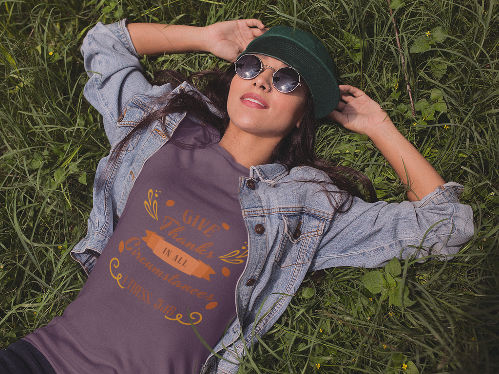 THANKSGIVING -1 Thessalonians 5:18 – T-Shirt | Live the Verse | all4HIM Collection