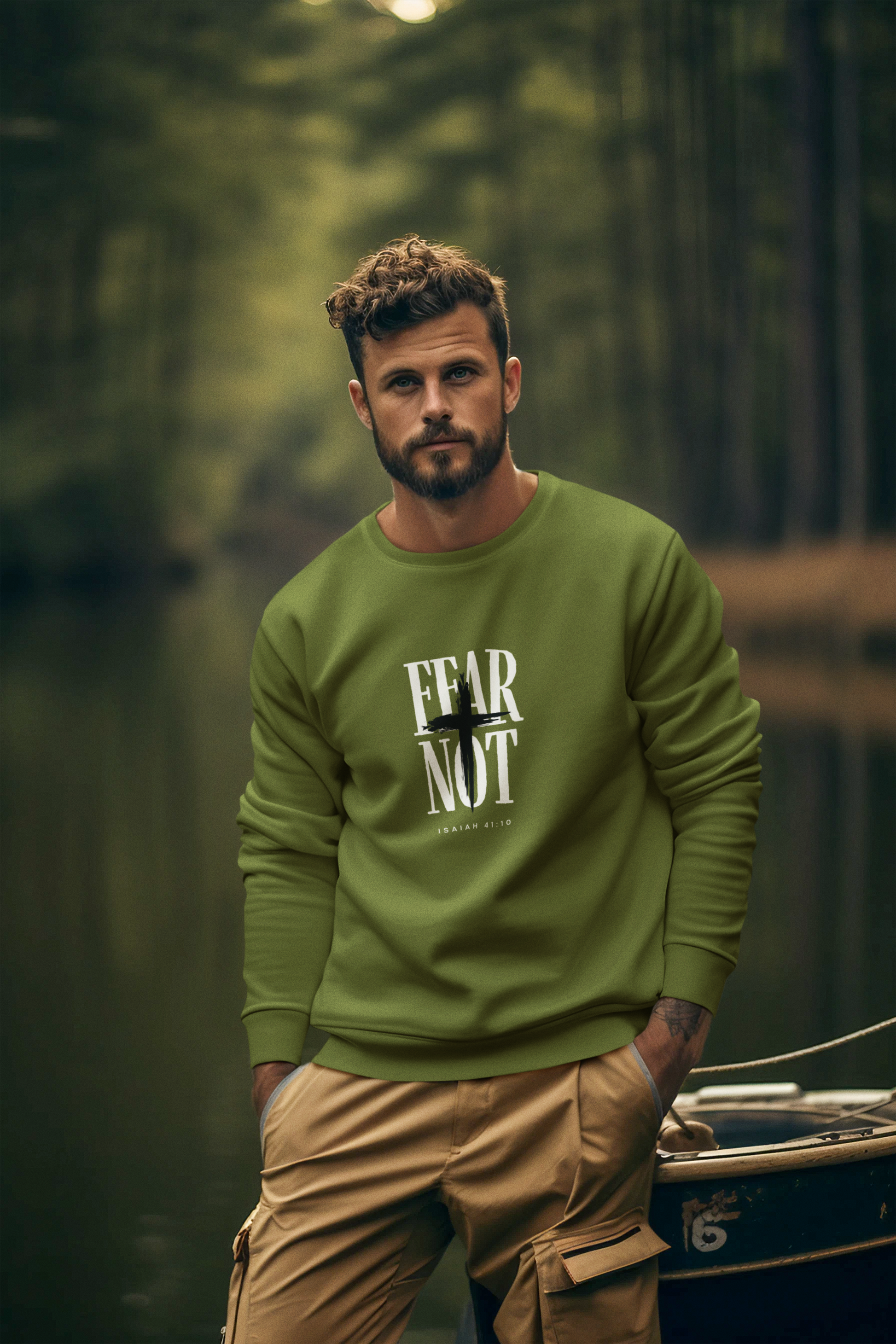 Fear Not - Isaiah 41:10 – Sweatshirt | Live the Verse | all4HIM