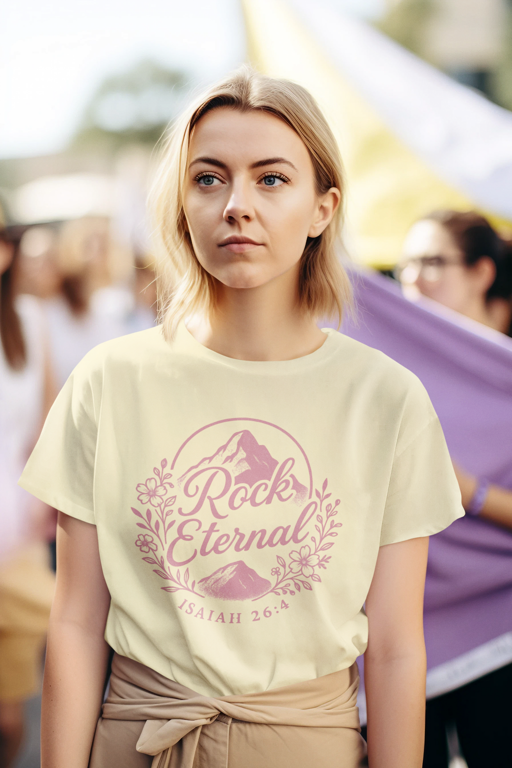 The Rock Eternal – Isaiah 26:4 – T-Shirt | Live the Verse | all4HIM