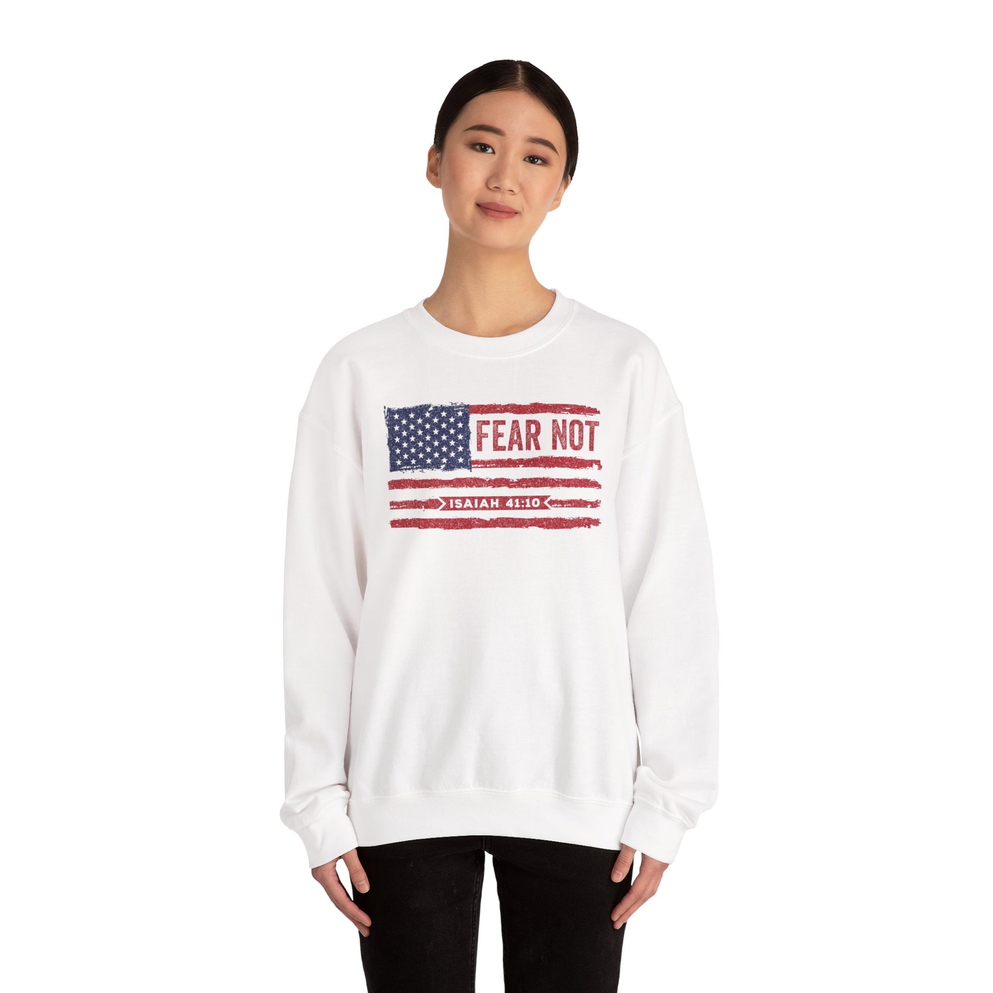 Fear Not - Isaiah 41:10 – Crewneck Sweatshirt | all4HIM Collection