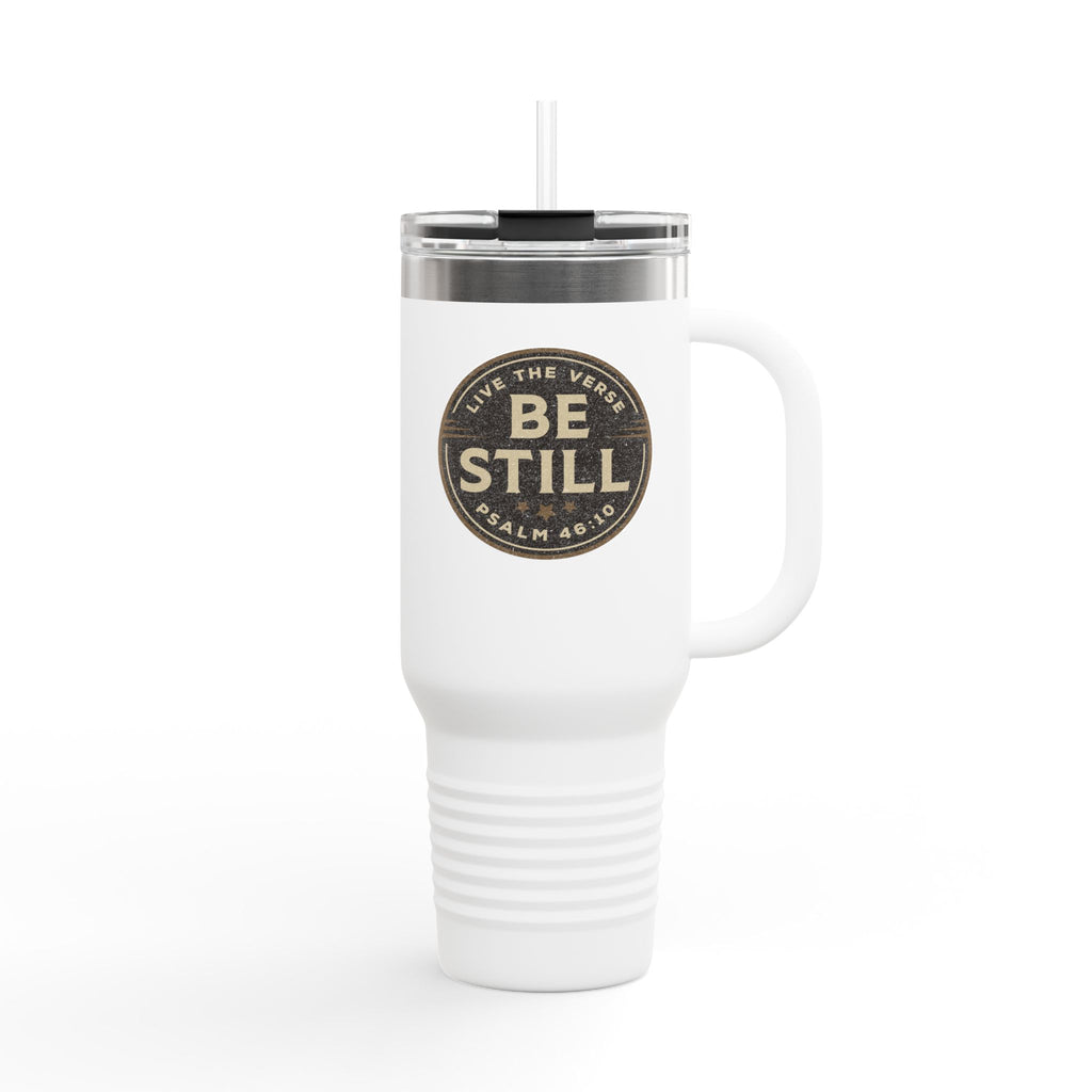 Be Still – Psalm 46:10 Insulated Travel Mug | Live the Verse Collection | all4HIM
