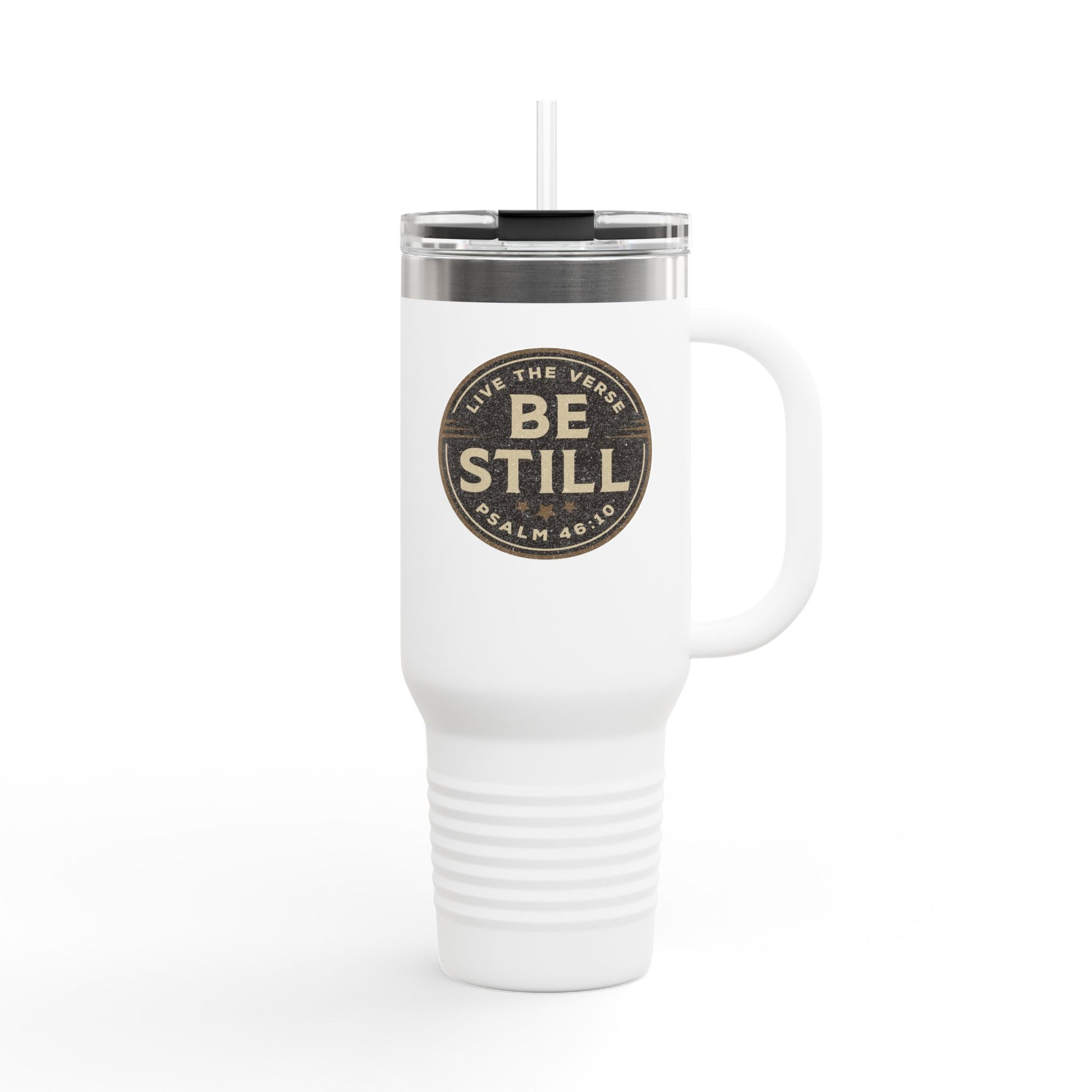 Be Still – Psalm 46:10 Insulated Travel Mug | Live the Verse Collection | all4HIM