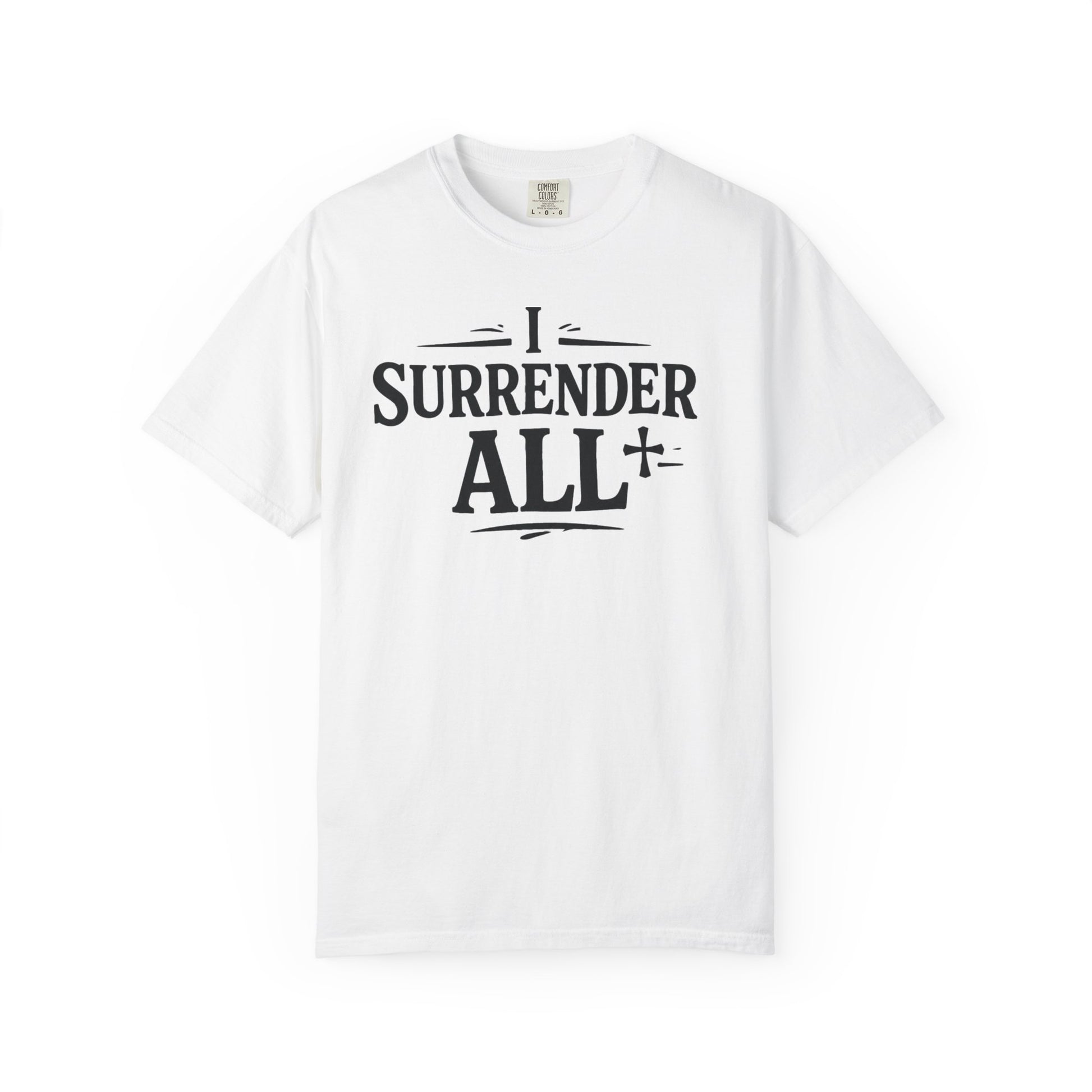 I Surrender All Shirt | Vintage Hymn Christian Shirt | Faith Comfort Colors Tee | Worship Apparel | Inspirational Christian Clothing | all4HIM