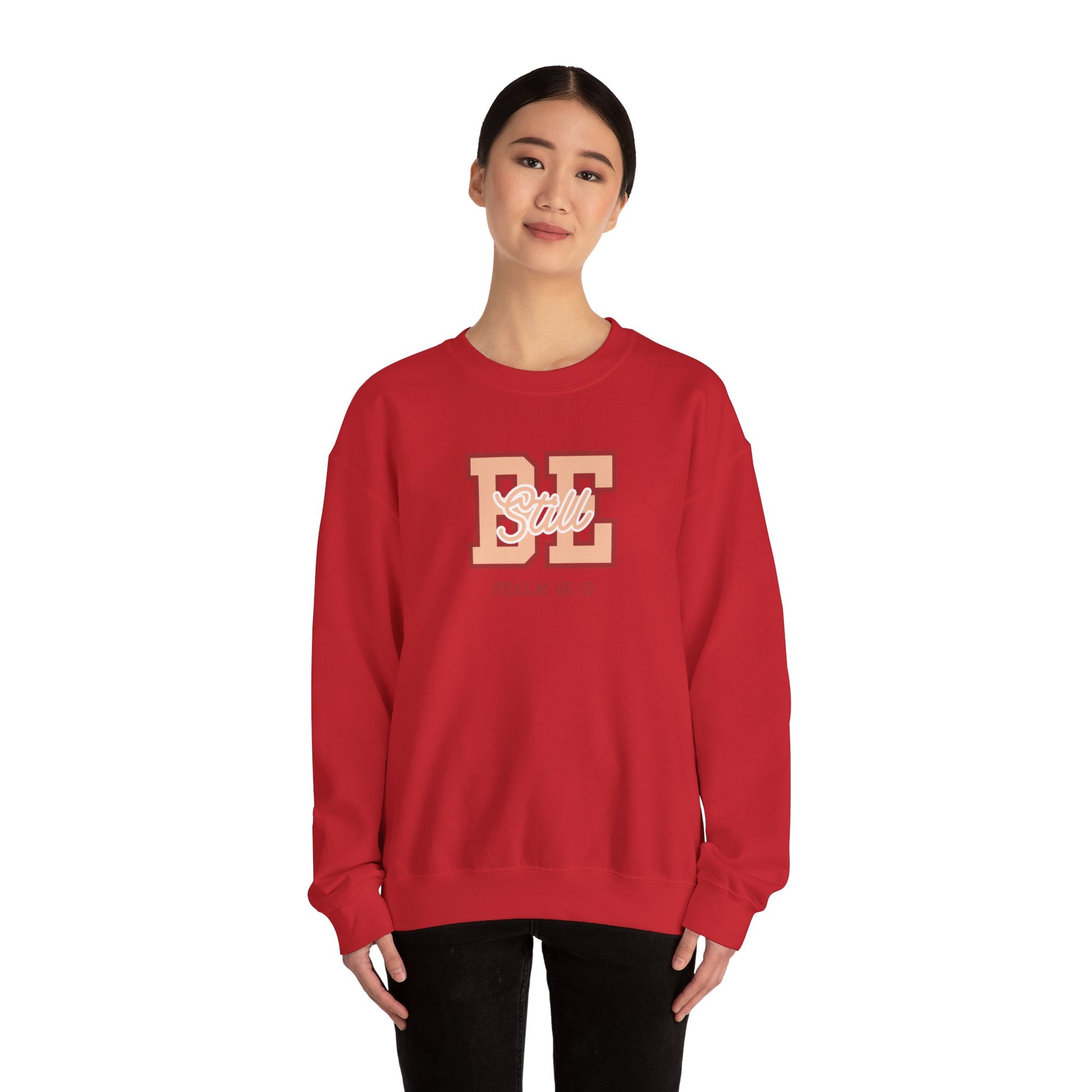 Be Still – Psalm 46:10 Crewneck Sweatshirt | Live the Verse Collection | all4HIM