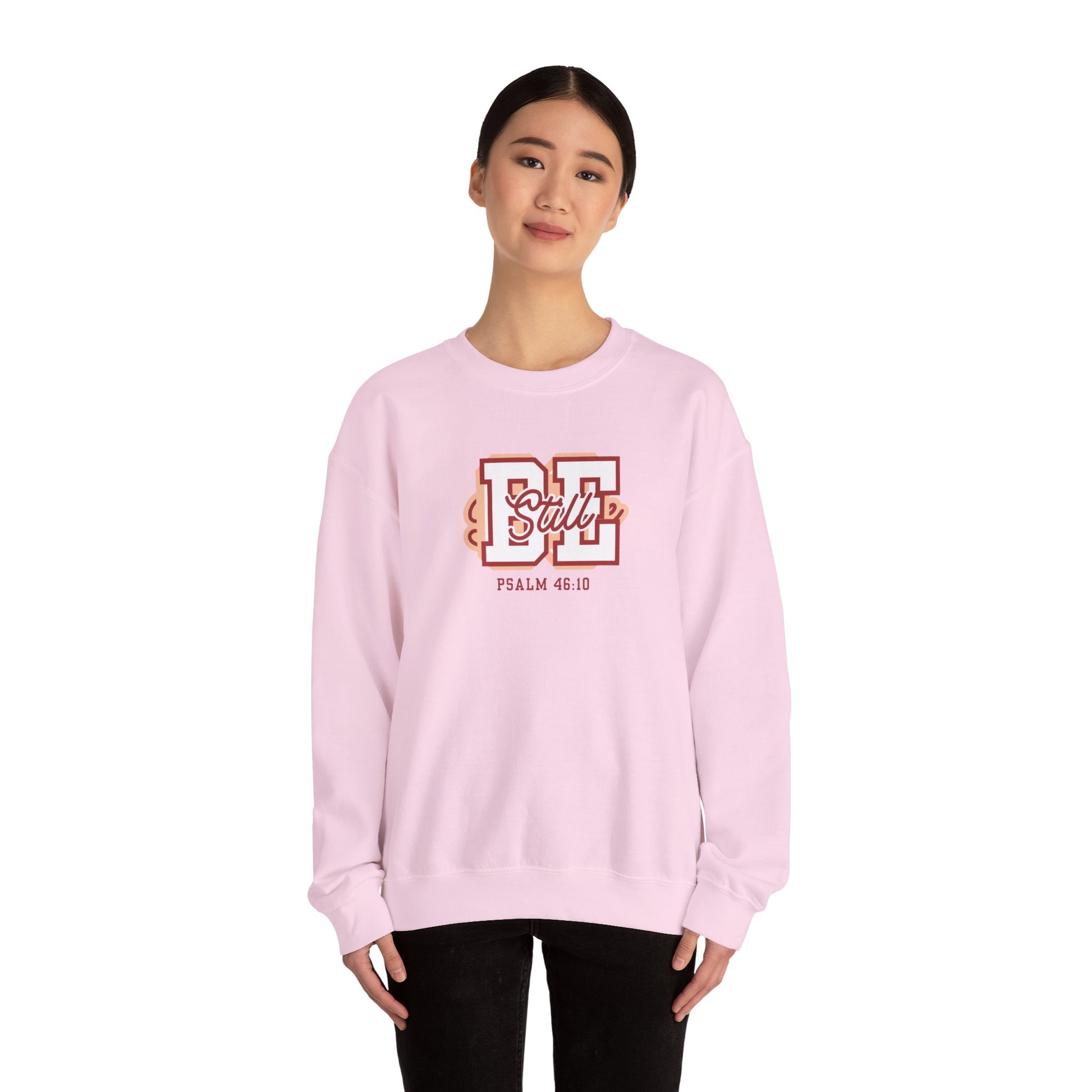 Be Still – Psalm 46:10 Crewneck Sweatshirt | Live the Verse Collection | all4HIM