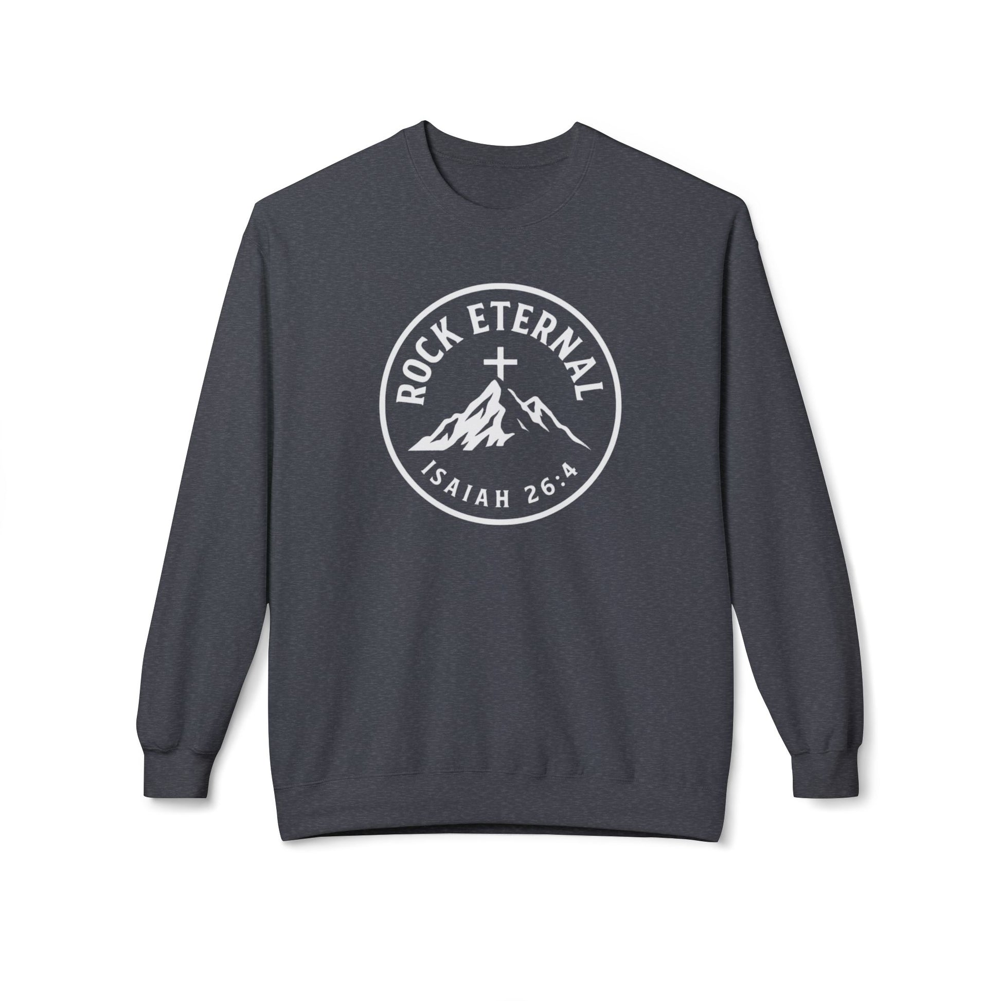 The Rock Eternal – Isaiah 26:4 – Crewneck | Live the Verse | all4HIM