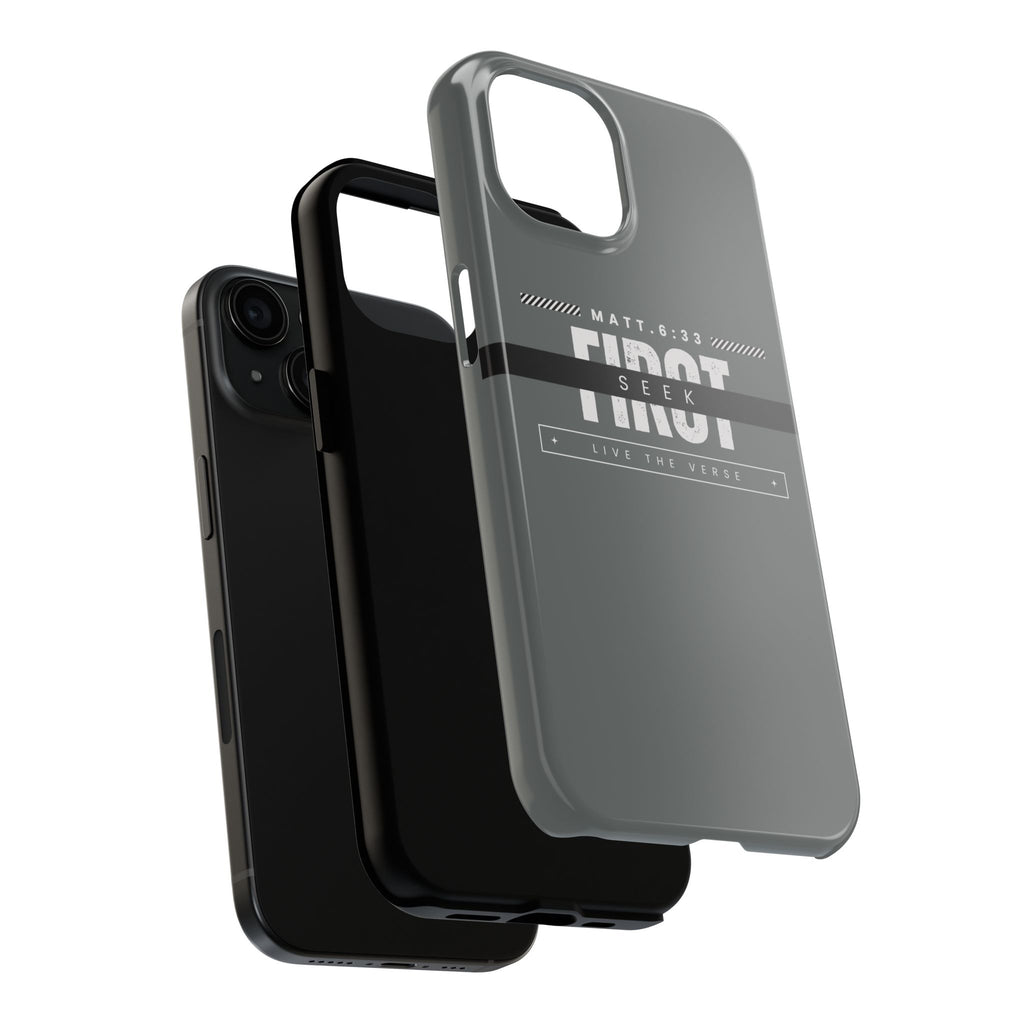 Seek First – Matthew 6:33 Phone Case | Live the Verse Collection