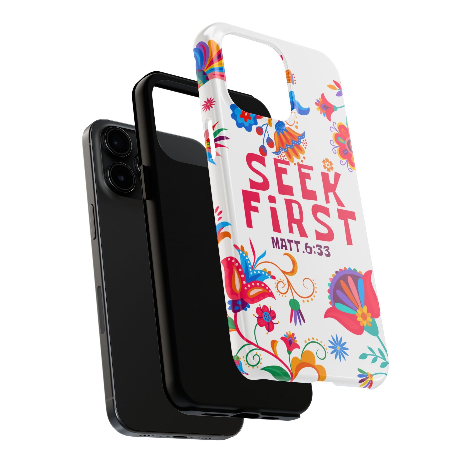 Seek First – Matthew 6:33 Phone Case | Live the Verse Collection