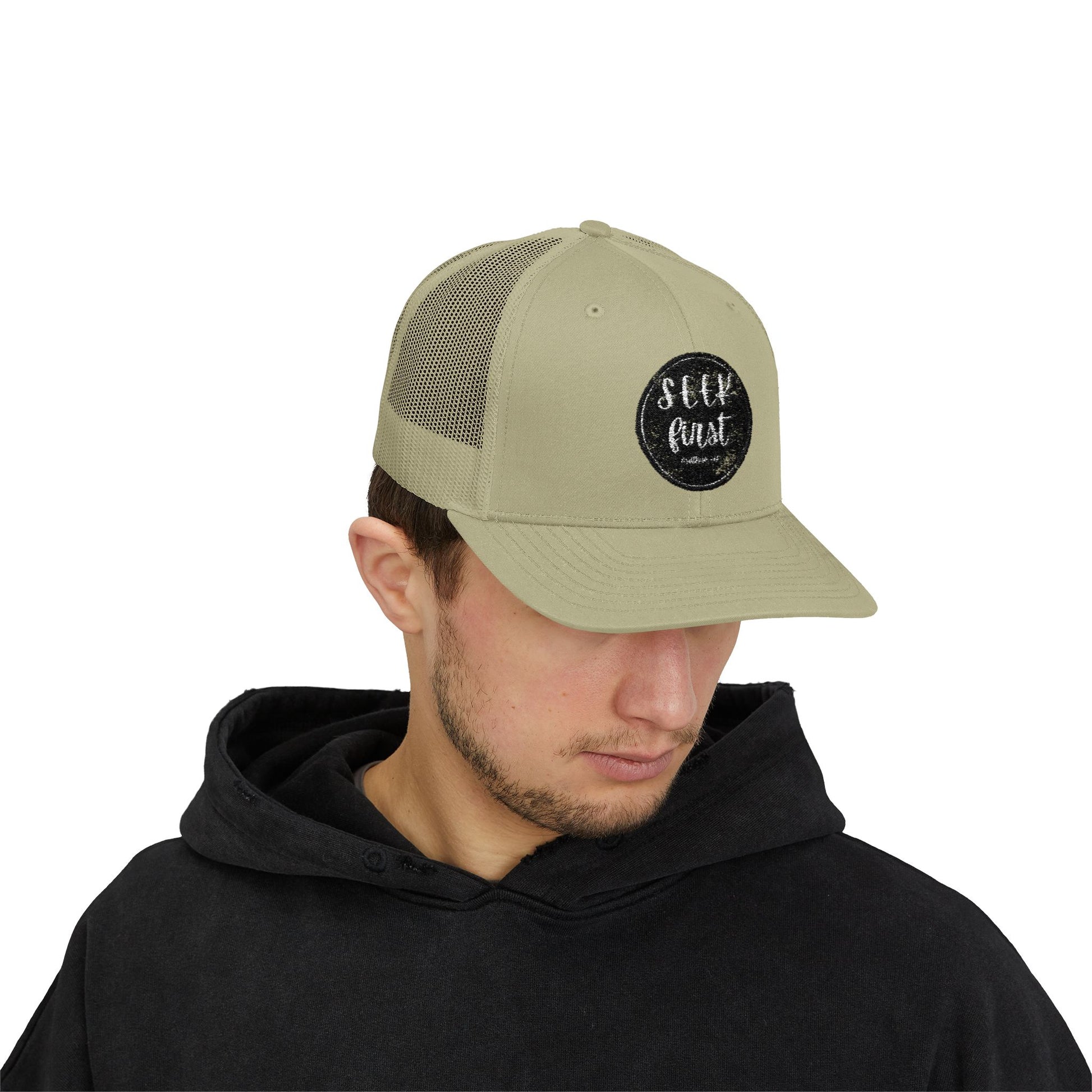 Stylish Snapback Trucker Cap, Trendy Mesh Hat for Outdoors, Perfect for Summer Festivals, Casual Wear, Gifts for Him or Her