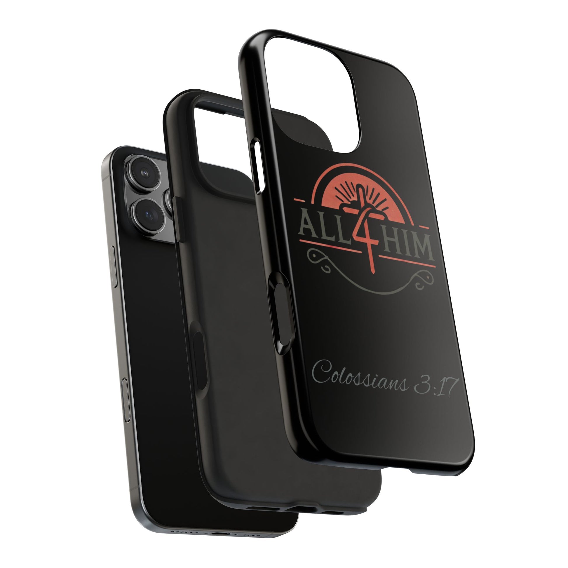 all4HIM Logo Phone Case – Colossians 3:17 | Faith + Function