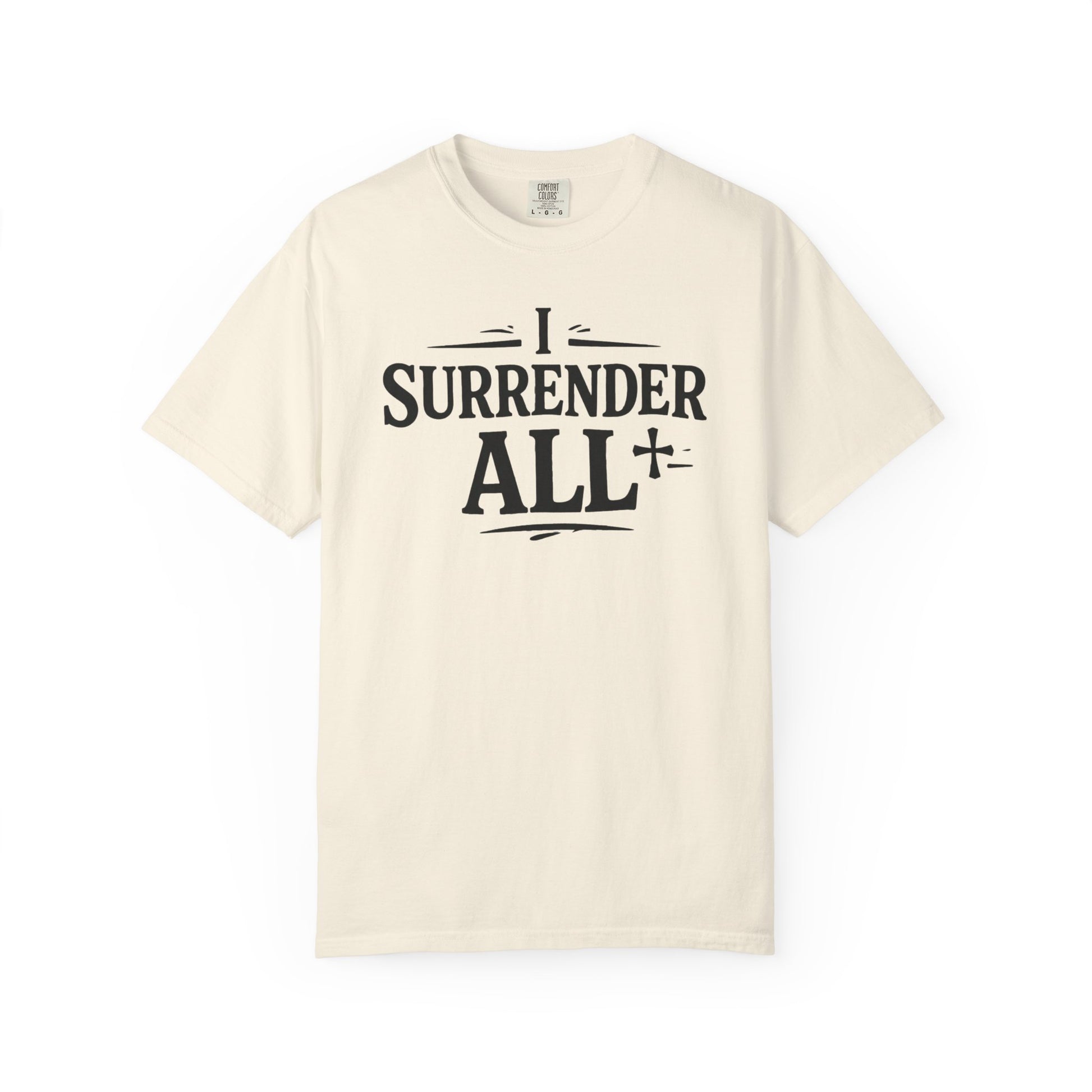 I Surrender All Shirt | Vintage Hymn Christian Shirt | Faith Comfort Colors Tee | Worship Apparel | Inspirational Christian Clothing | all4HIM