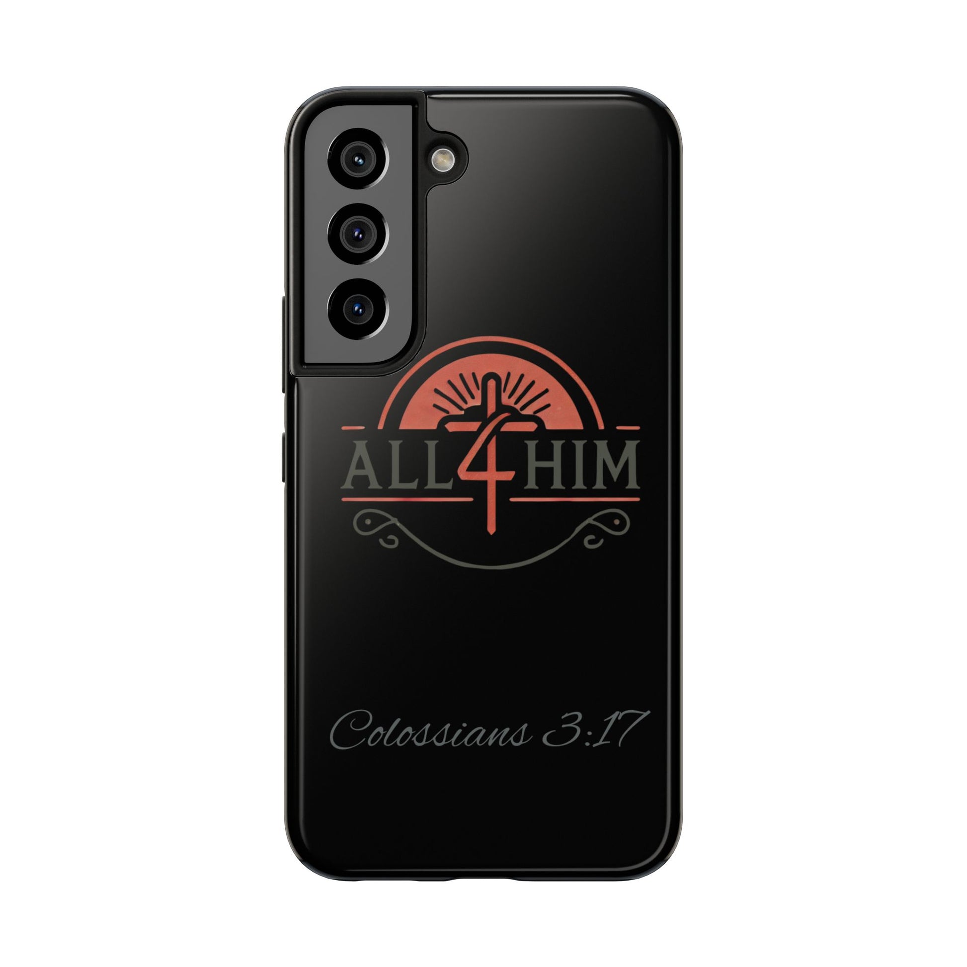 all4HIM Logo Phone Case – Colossians 3:17 | Faith + Function
