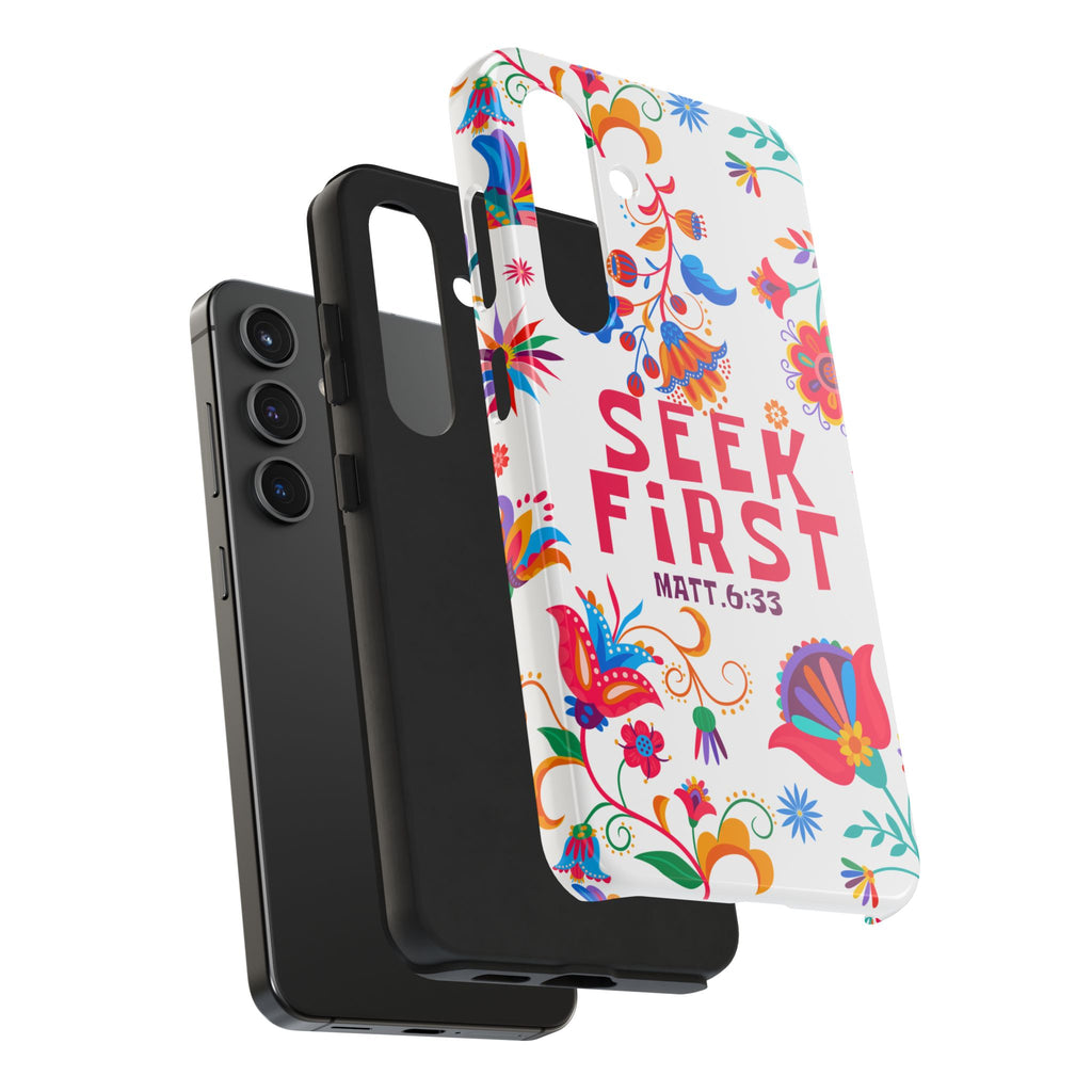Seek First – Matthew 6:33 Phone Case | Live the Verse Collection