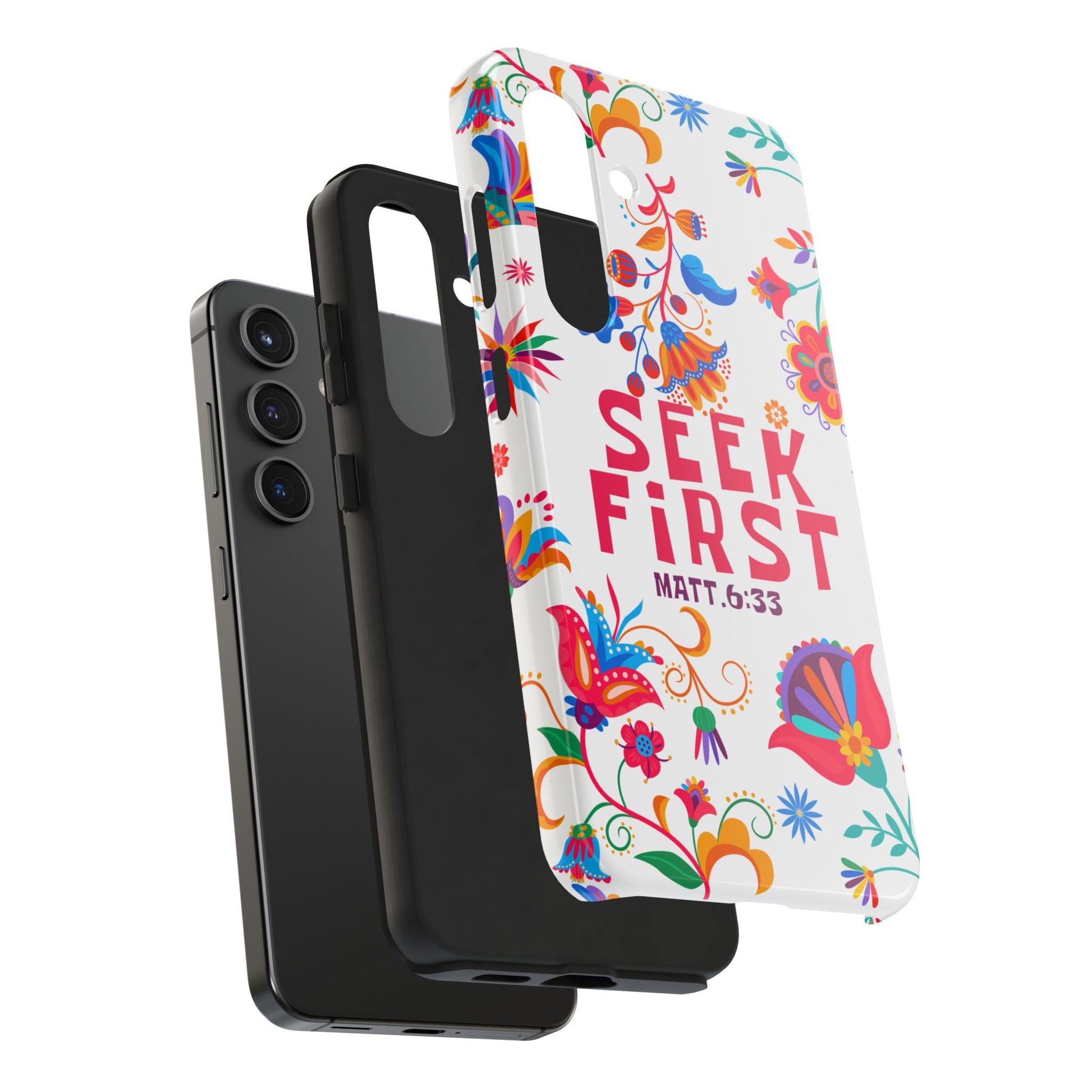 Seek First – Matthew 6:33 Phone Case | Live the Verse Collection