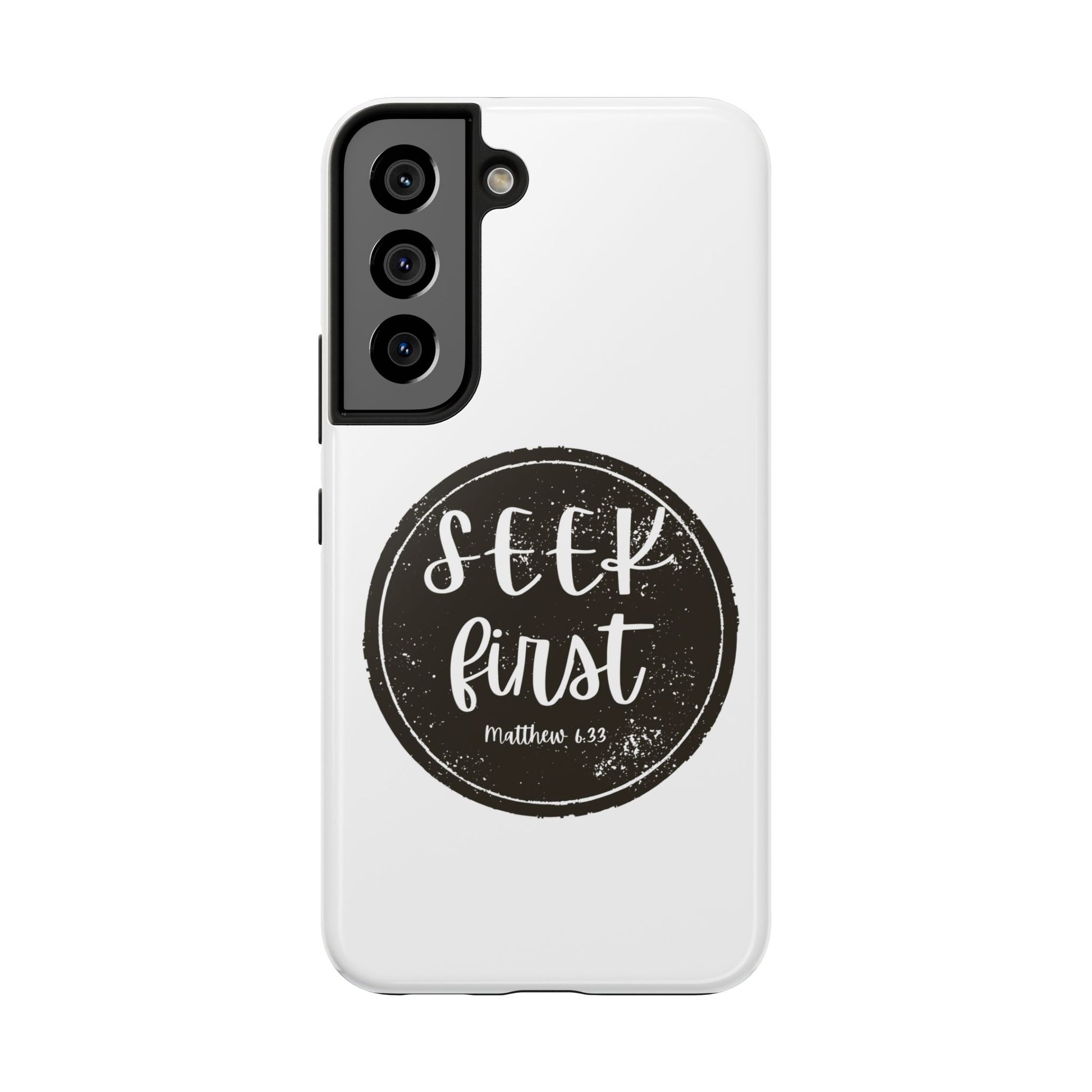 Seek First – Matthew 6:33 Phone Case | Live the Verse Collection