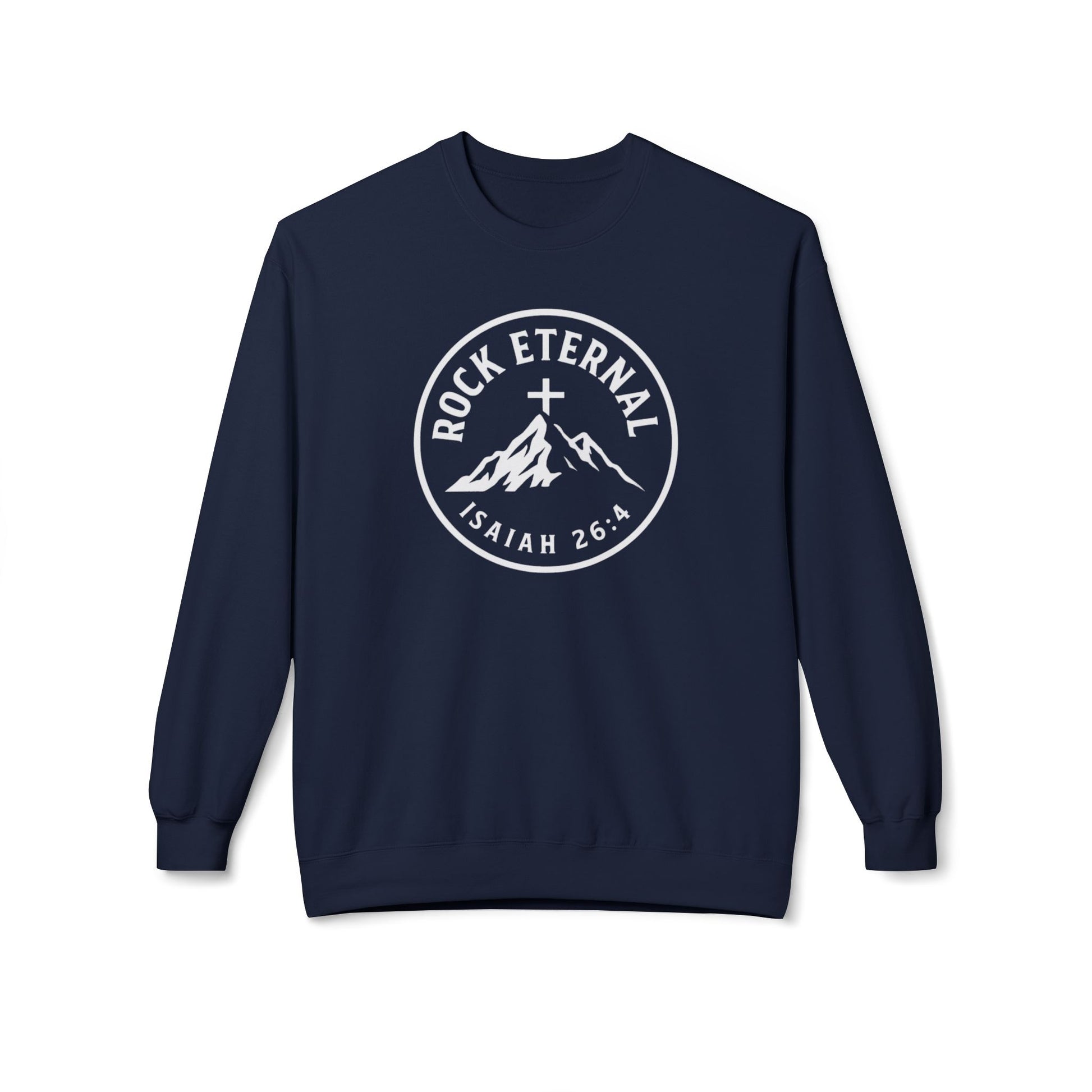The Rock Eternal – Isaiah 26:4 – Crewneck | Live the Verse | all4HIM