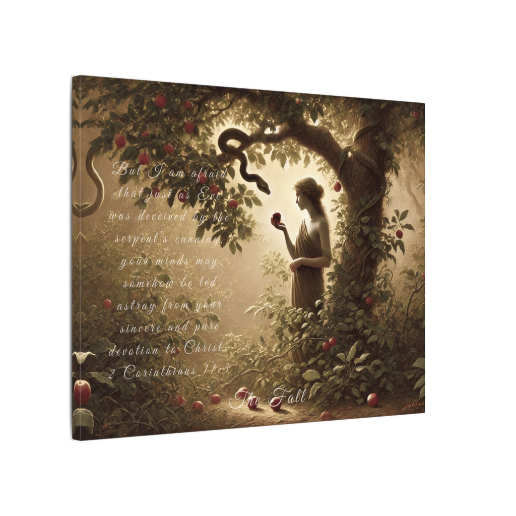 Sacred Scriptures: The Fall – 2 Corinthians 11:3 Canvas (20x16 and 10x8) | all4HIM Collection