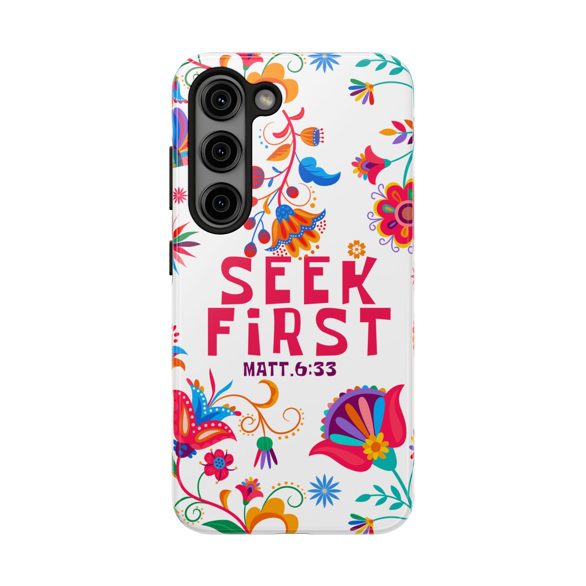 Seek First – Matthew 6:33 Phone Case | Live the Verse Collection