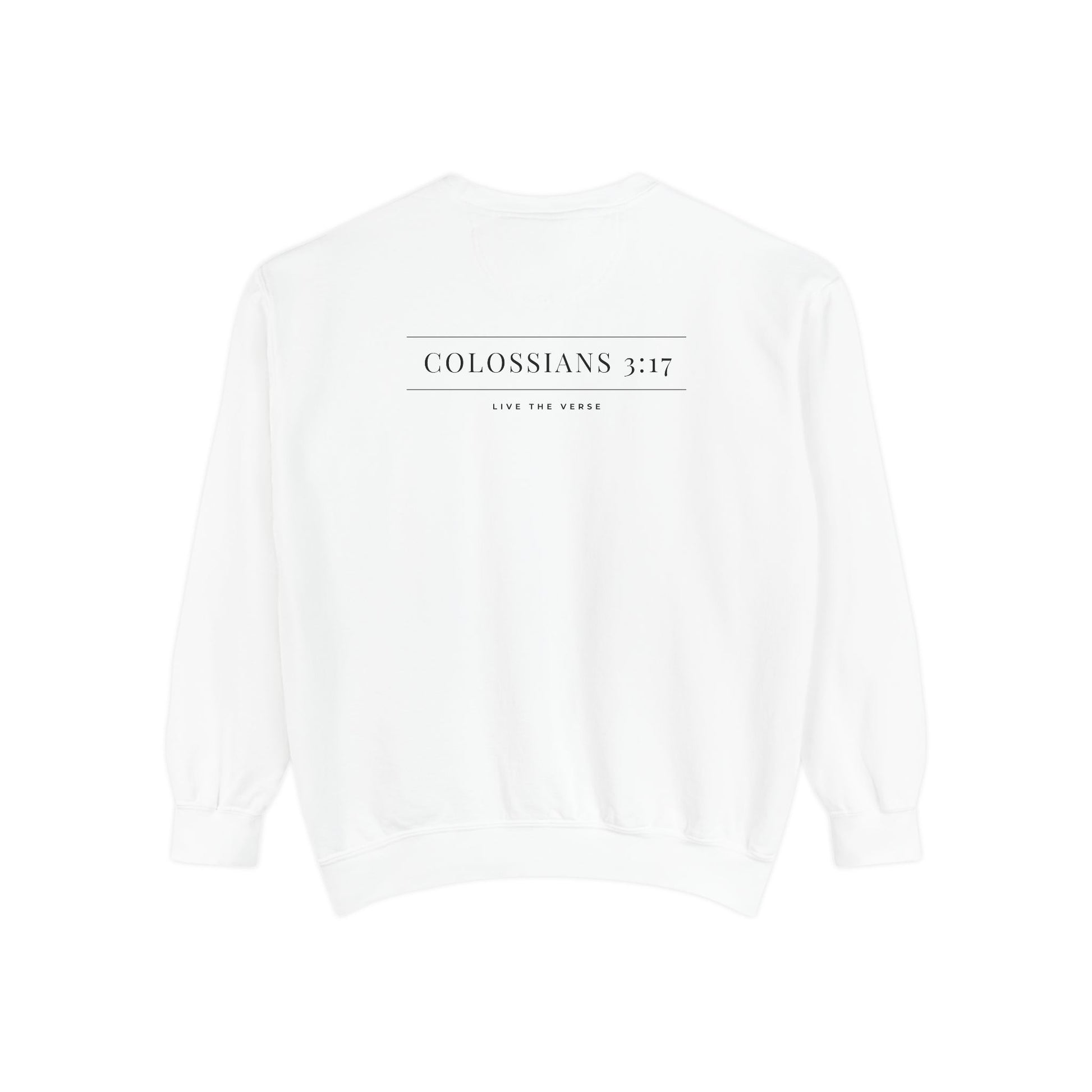 Live the Verse – Colossians 3:17 Crewneck | all4HIM Collection