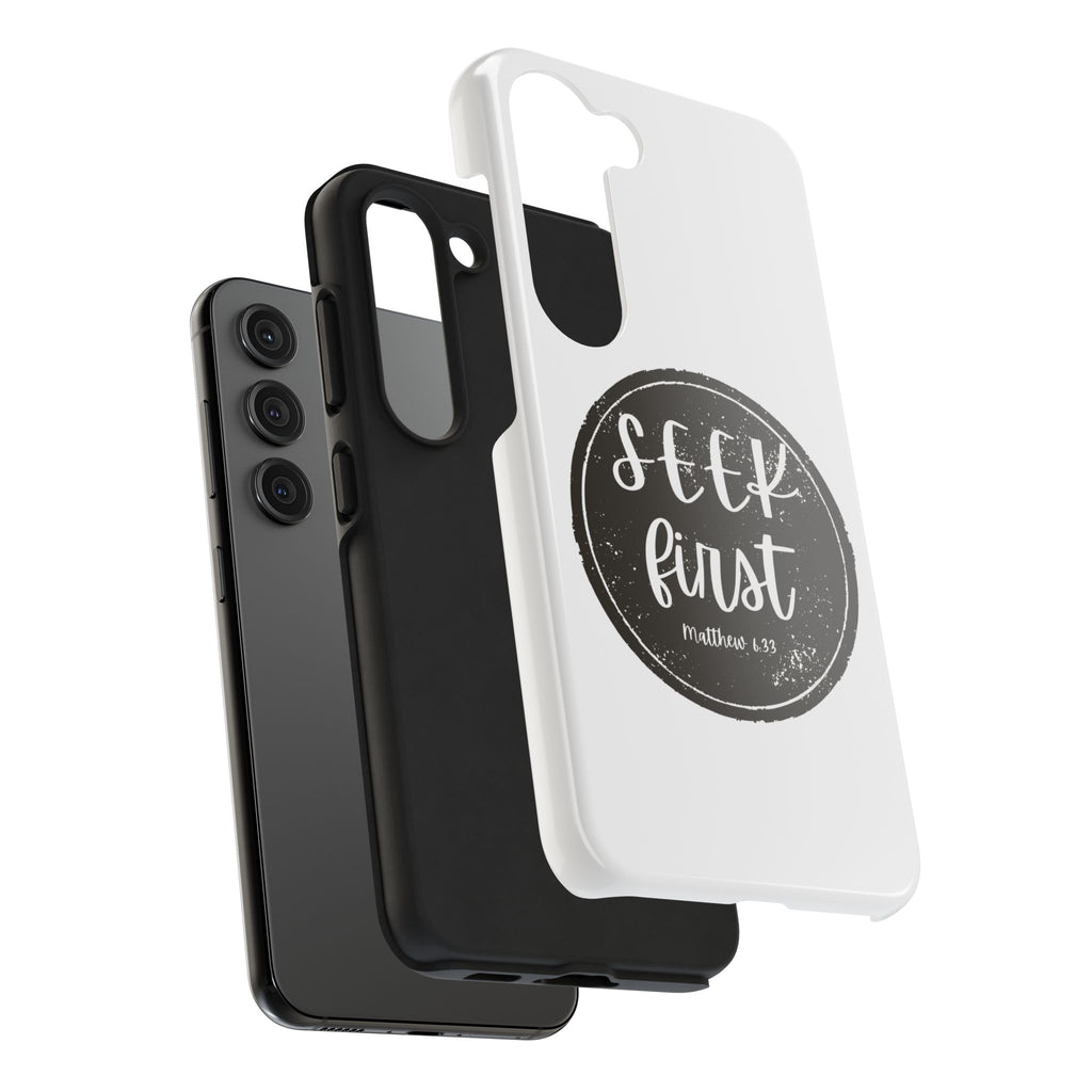 Seek First – Matthew 6:33 Phone Case | Live the Verse Collection