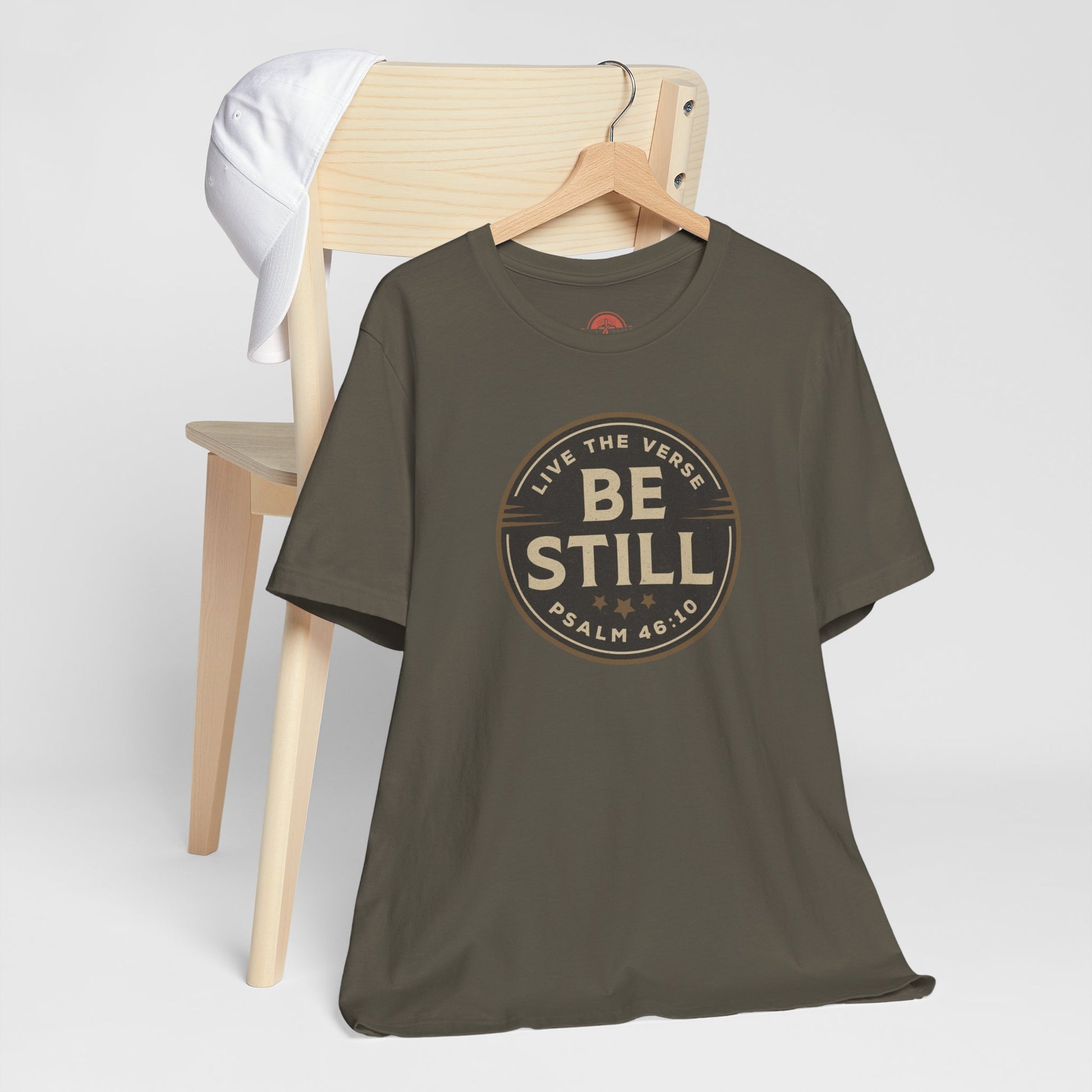 Be Still – Psalm 46:10 T-Shirt | Live the Verse Collection | all4HIM