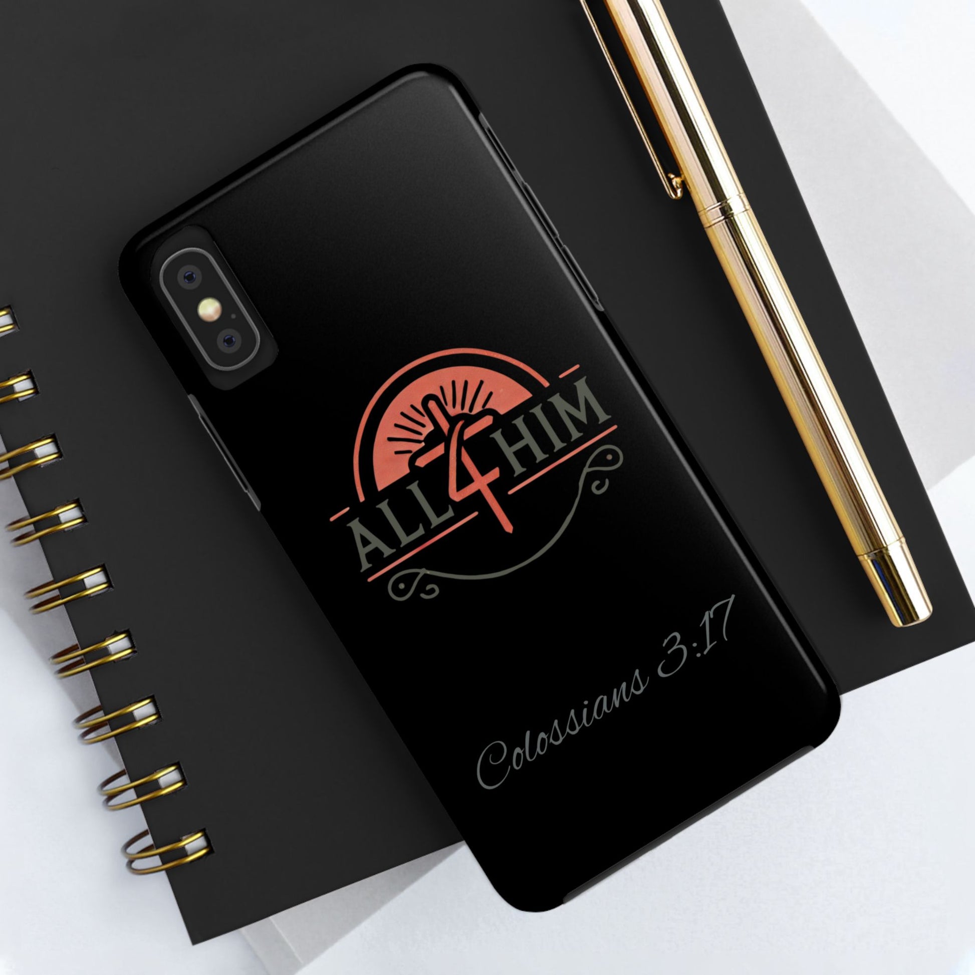 all4HIM Logo Phone Case – Colossians 3:17 | Faith + Function